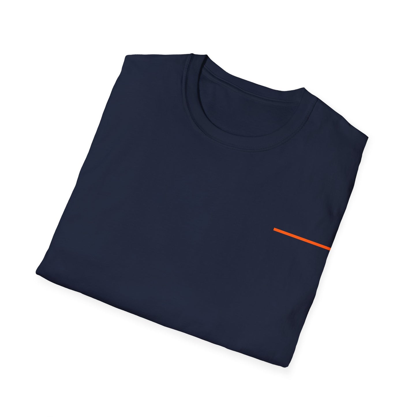 Thin Line Collection (Thin Orange Line) - Unisex Softstyle T-Shirt