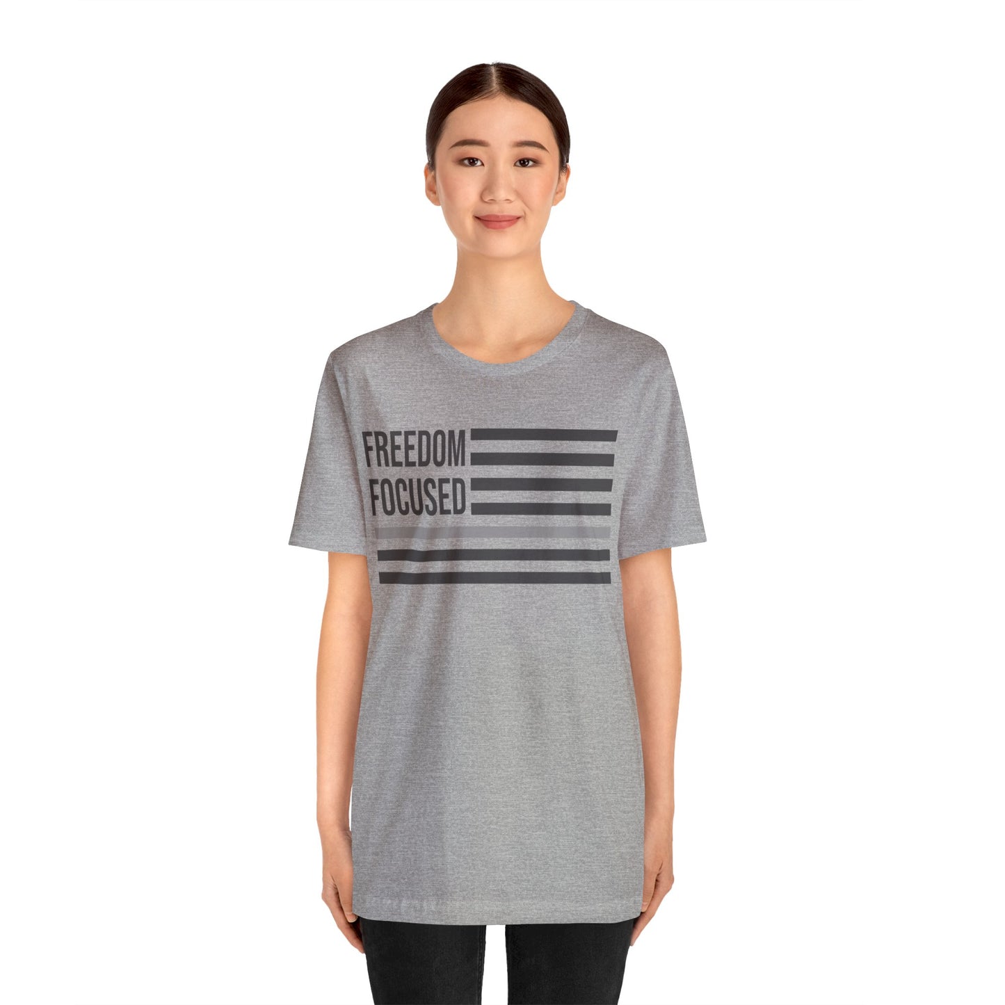 Freedom Collection (Thin Silver Line) - Unisex Jersey Short Sleeve