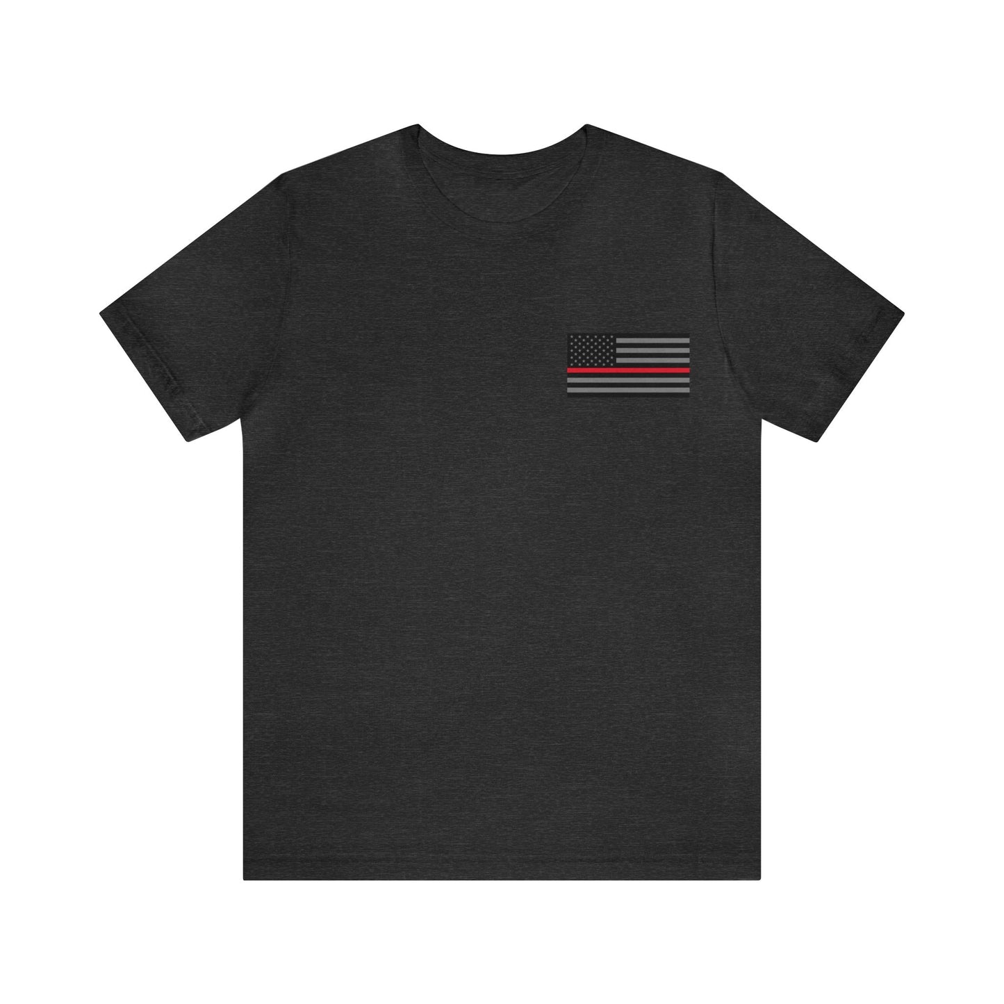 Never Forget Collection (Thin Red Line) - Unisex Fuser T-shirt