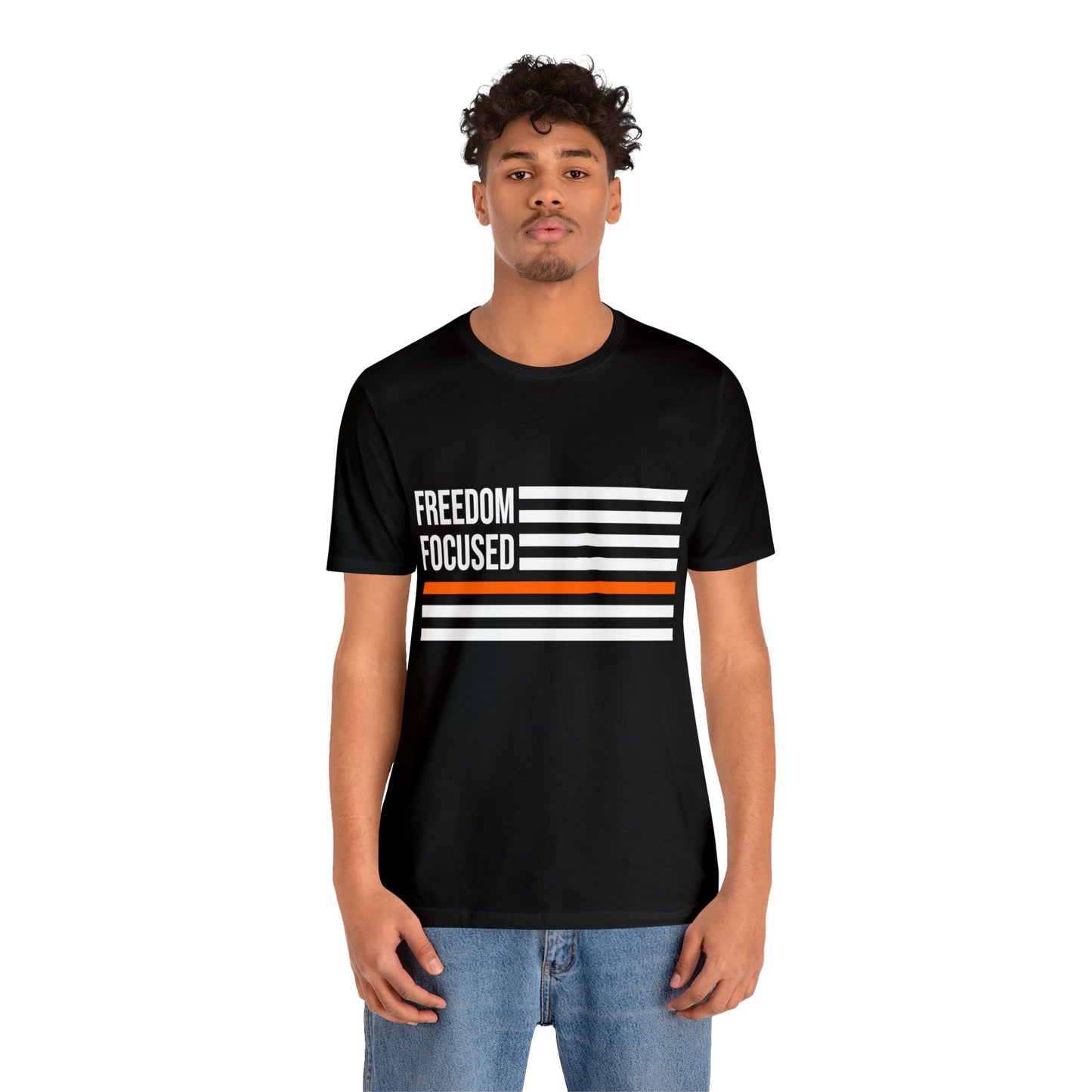 Freedom Collection (Thin Orange Line) - Unisex Fuser T-shirt