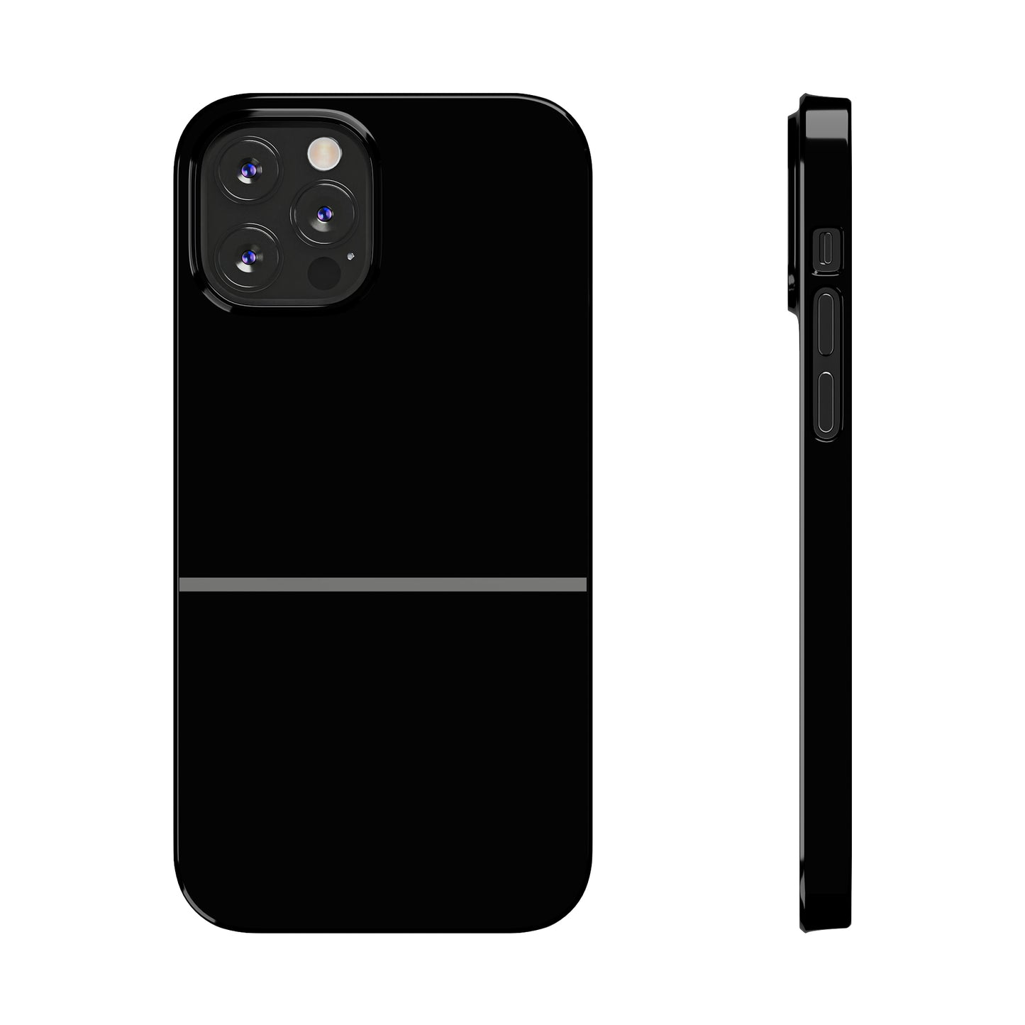 Thin Line Collection (Thin Silver Line) - iPhone Cases