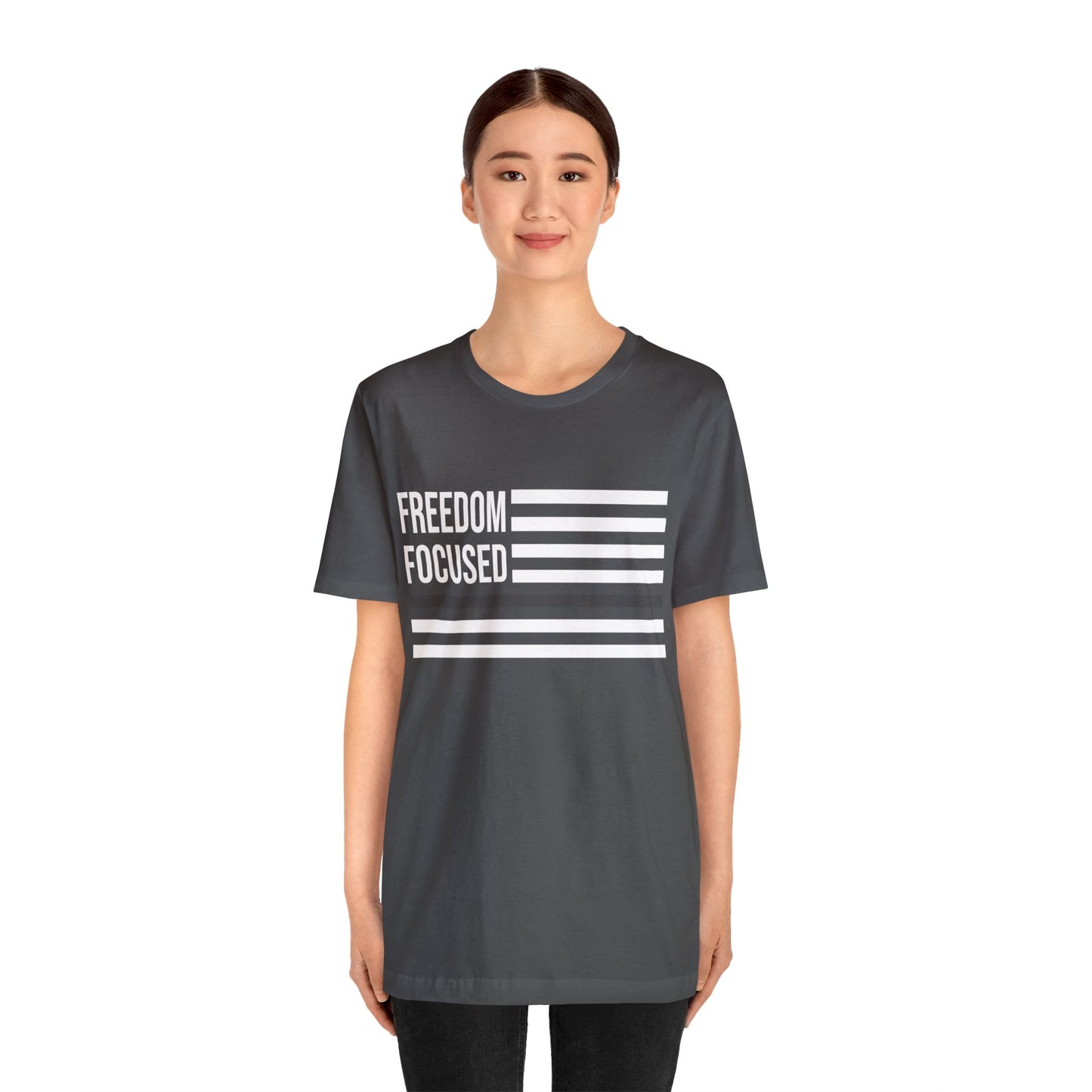 Freedom Collection (Thin Silver Line) - Unisex Fuser T-shirt