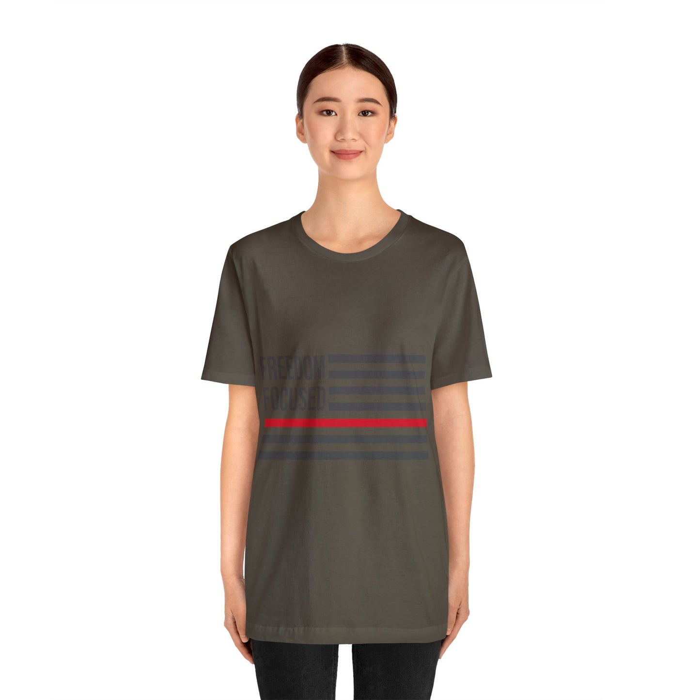 Freedom Collection (Thin Red Line) - Unisex Jersey Short Sleeve