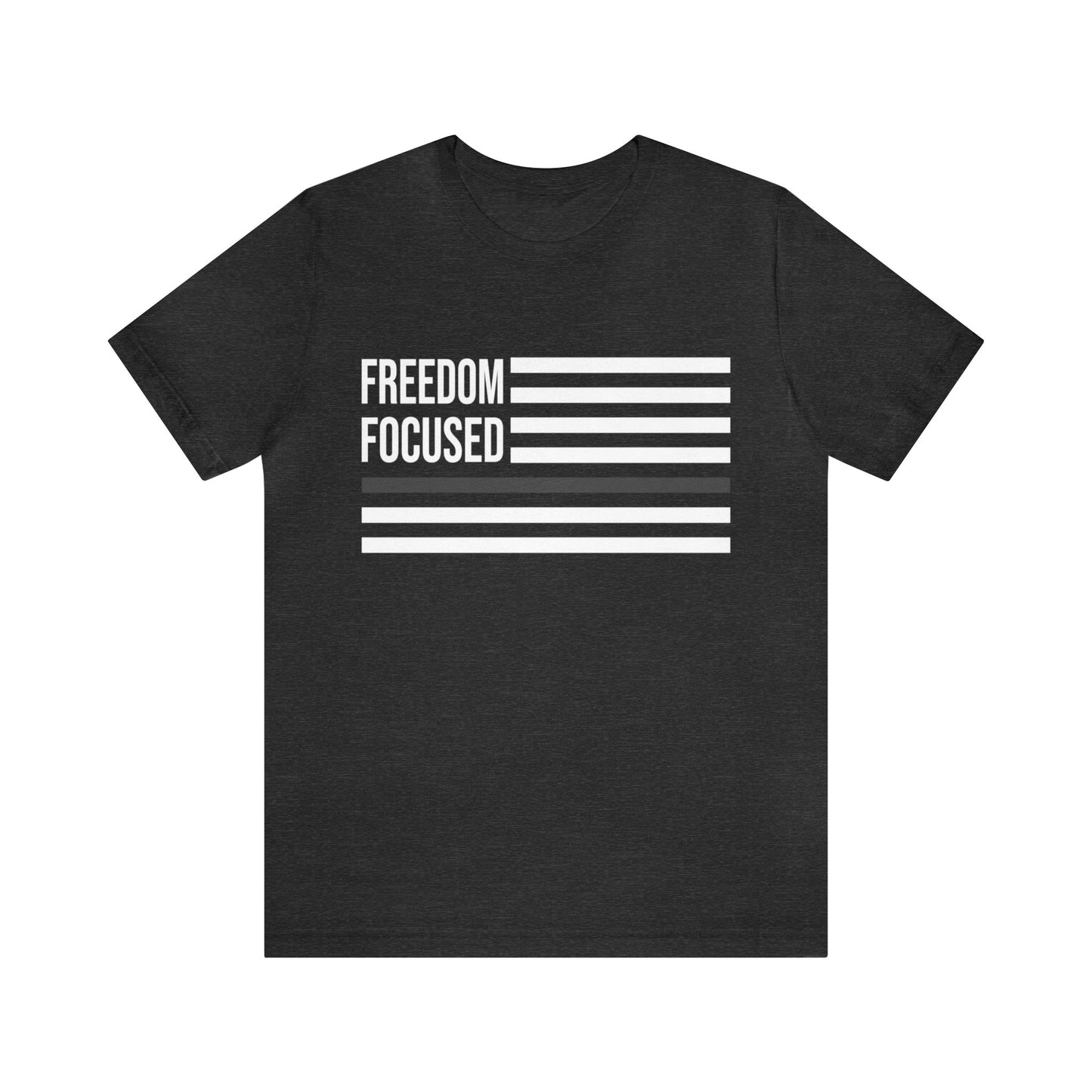 Freedom Collection (Thin Silver Line) - Unisex Fuser T-shirt