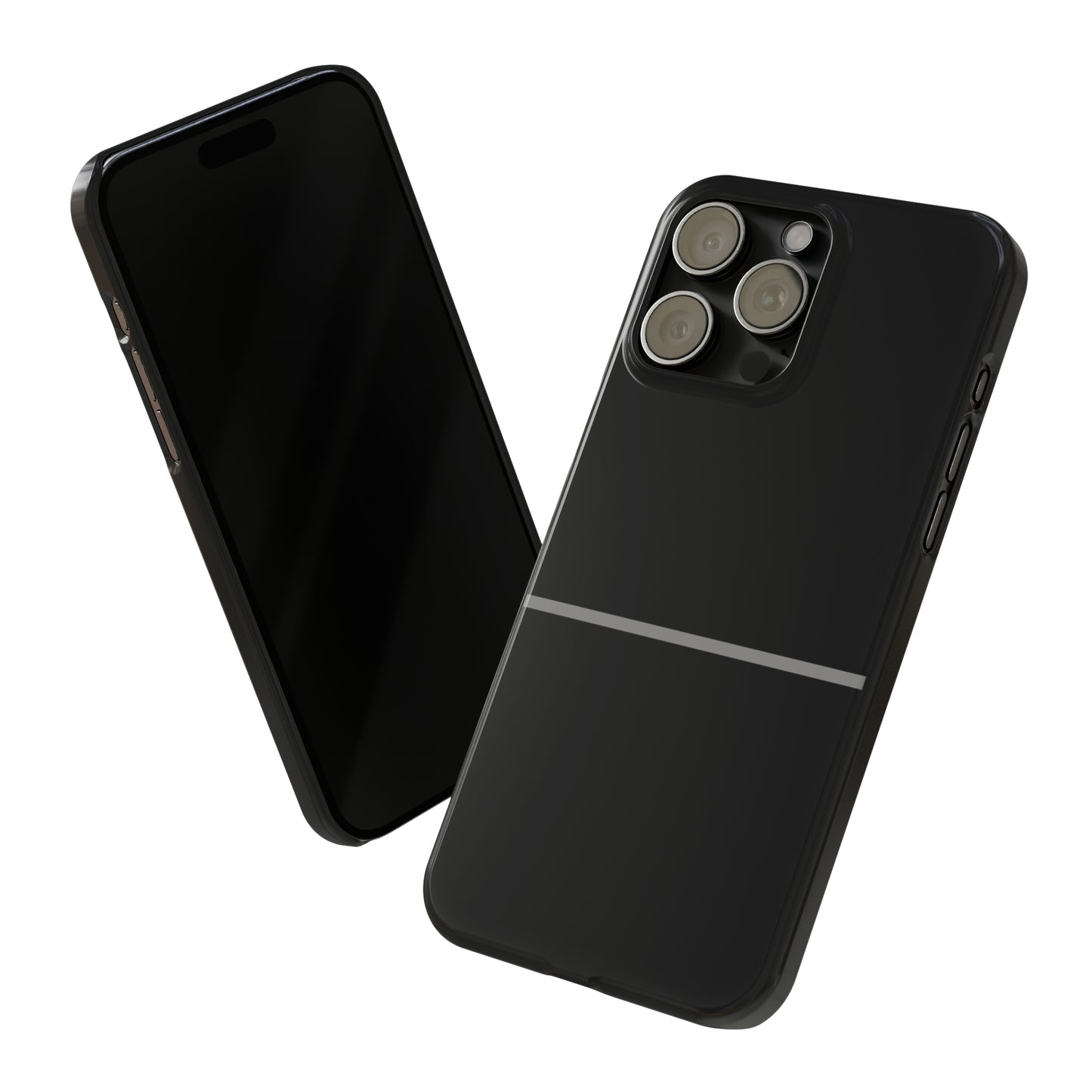 Thin Line Collection (Thin Silver Line) - iPhone Cases