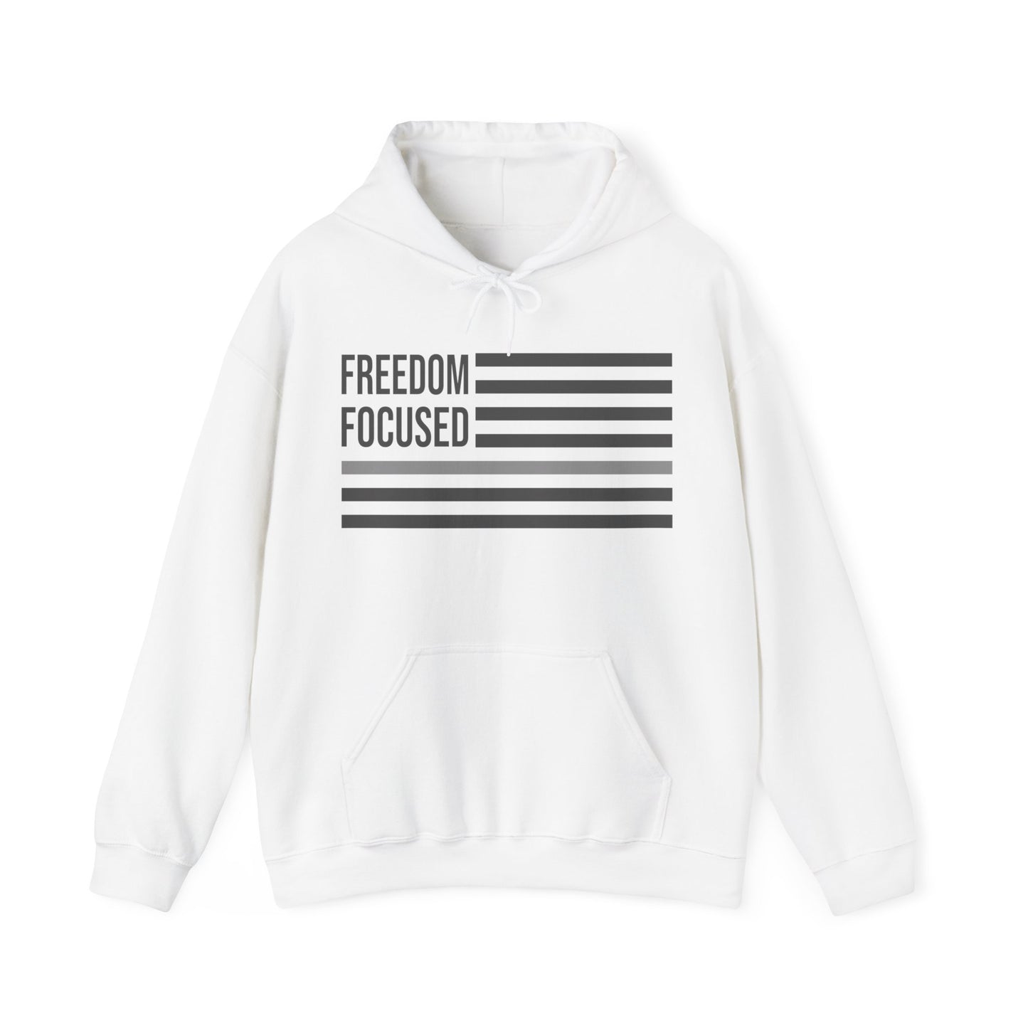 Freedom Collection (Thin Silver Line) - Unisex Heavy Blend™ Hooded Sweatshirt