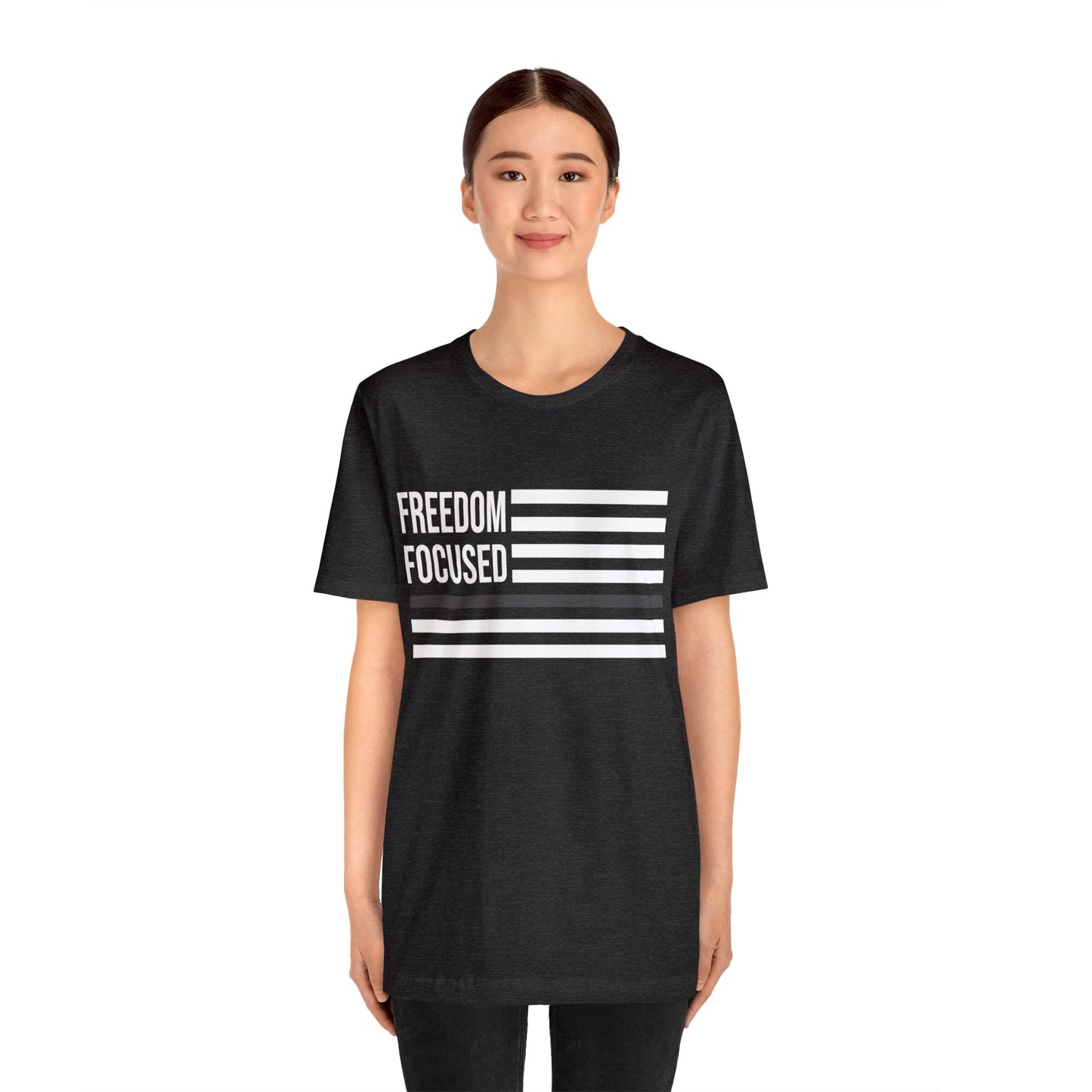 Freedom Collection (Thin Silver Line) - Unisex Fuser T-shirt