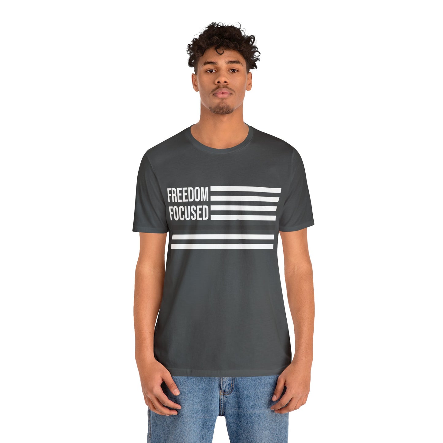 Freedom Collection (Thin Silver Line) - Unisex Fuser T-shirt