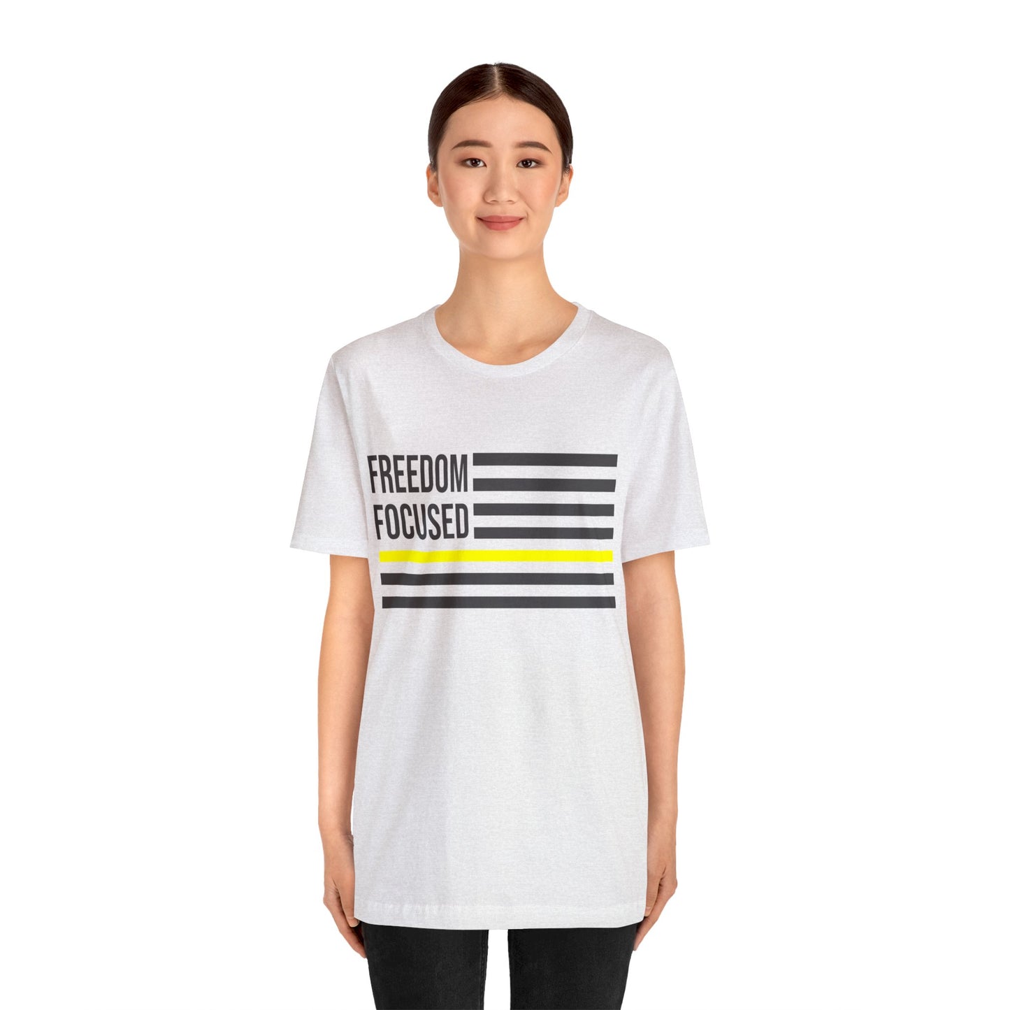 Freedom Collection (Thin Yellow Line) - Unisex Jersey Short Sleeve