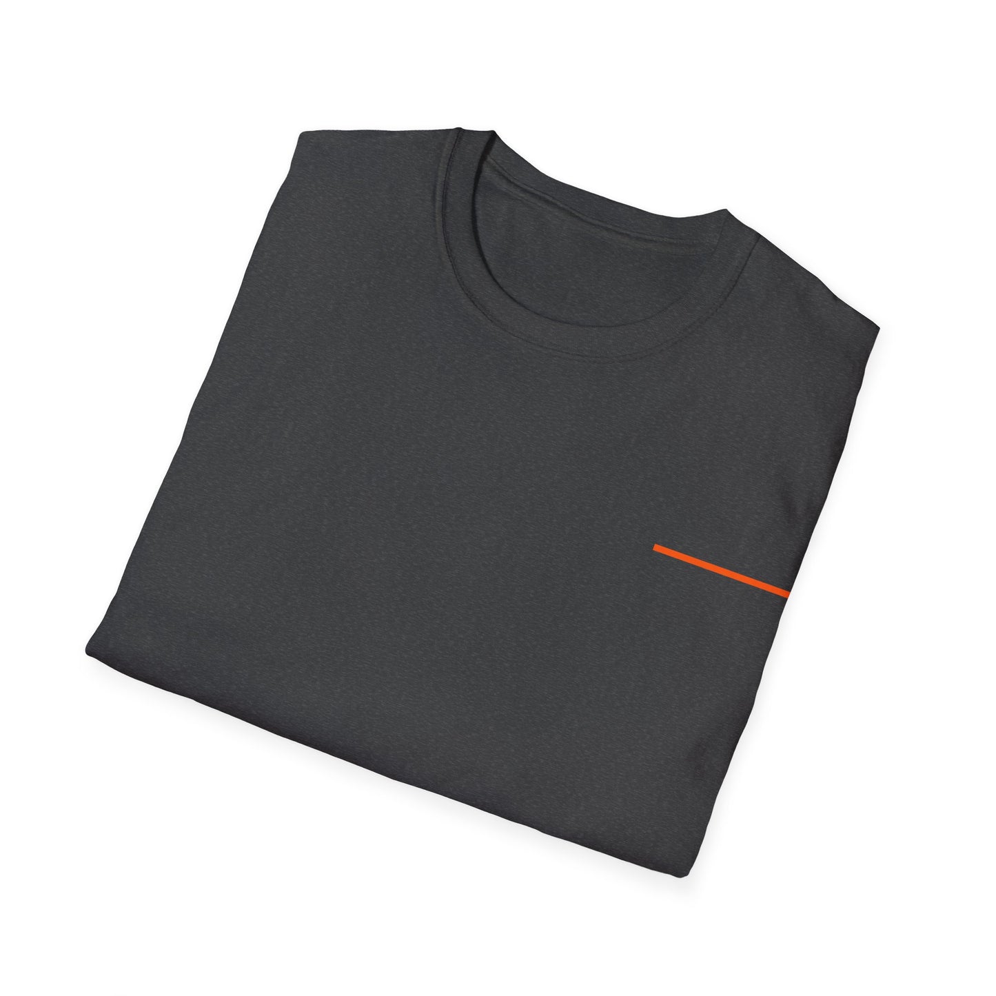 Thin Line Collection (Thin Orange Line) - Unisex Softstyle T-Shirt