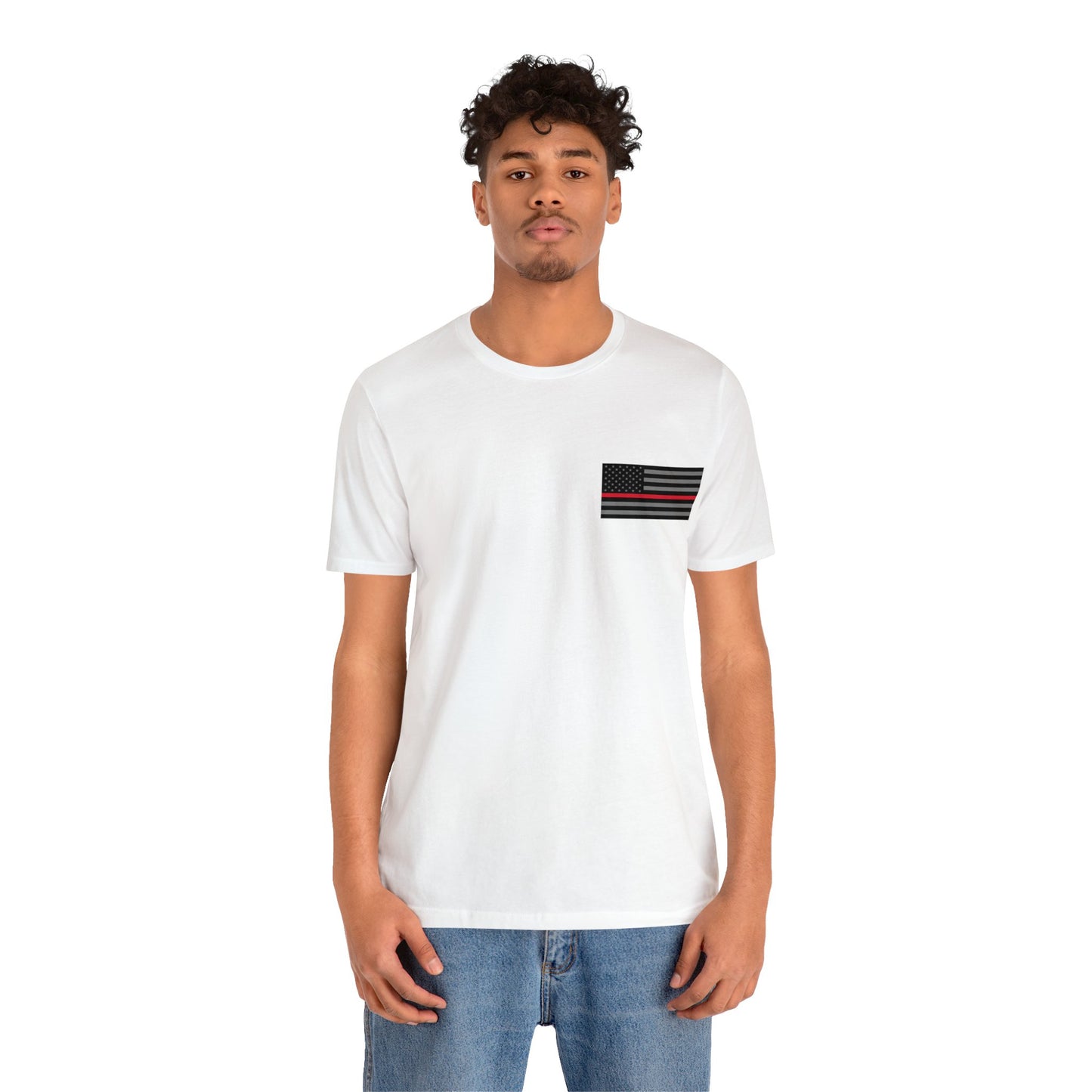 Never Forget Collection (Thin Red Line) - Unisex Fuser T-shirt