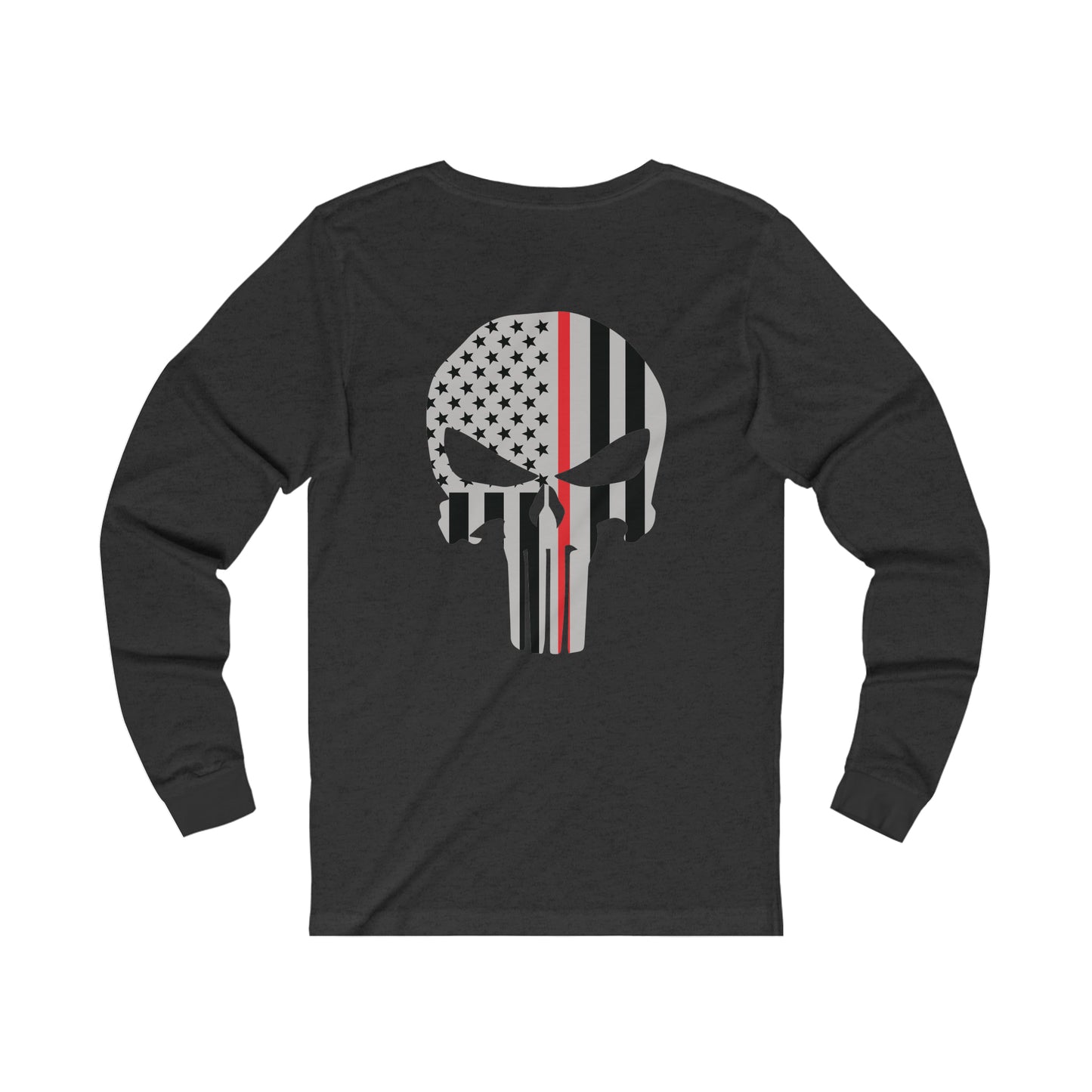 American Punisher Collection (Thin Red Line) - Unisex Jersey Long Sleeve Tee