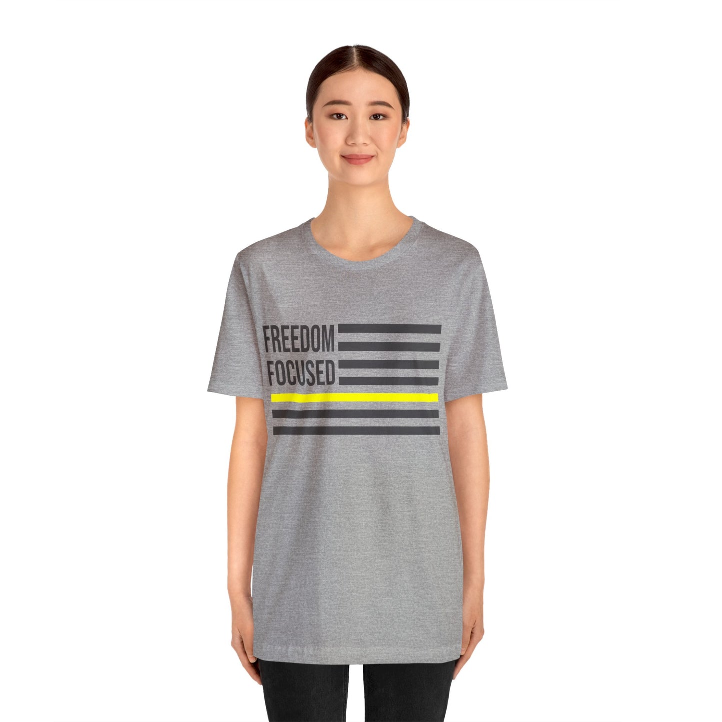 Freedom Collection (Thin Yellow Line) - Unisex Jersey Short Sleeve