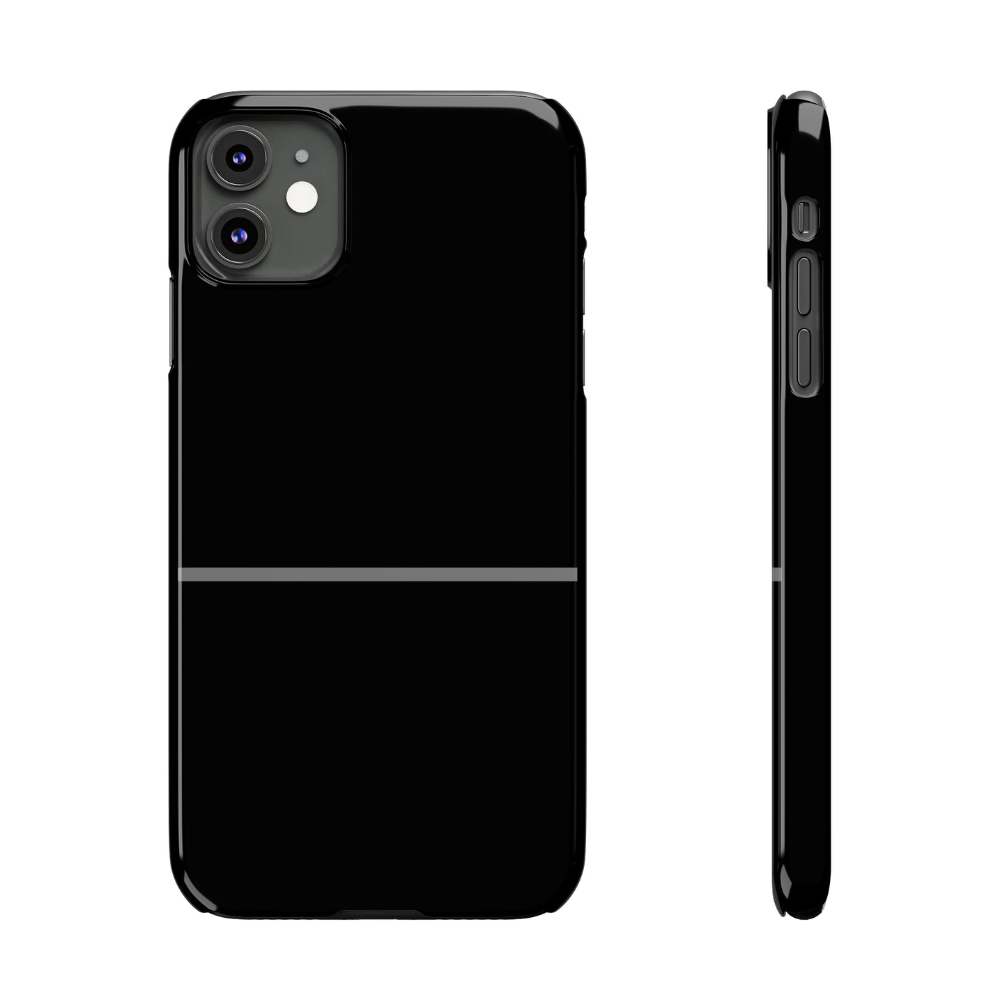 Thin Line Collection (Thin Silver Line) - iPhone Cases