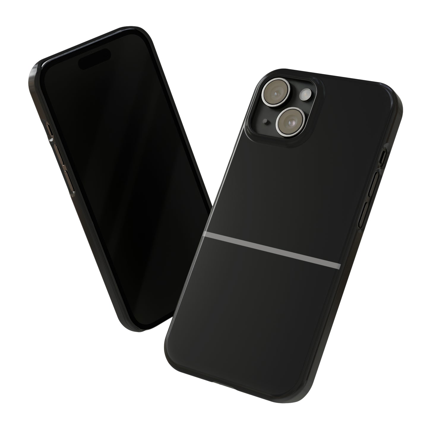 Thin Line Collection (Thin Silver Line) - iPhone Cases
