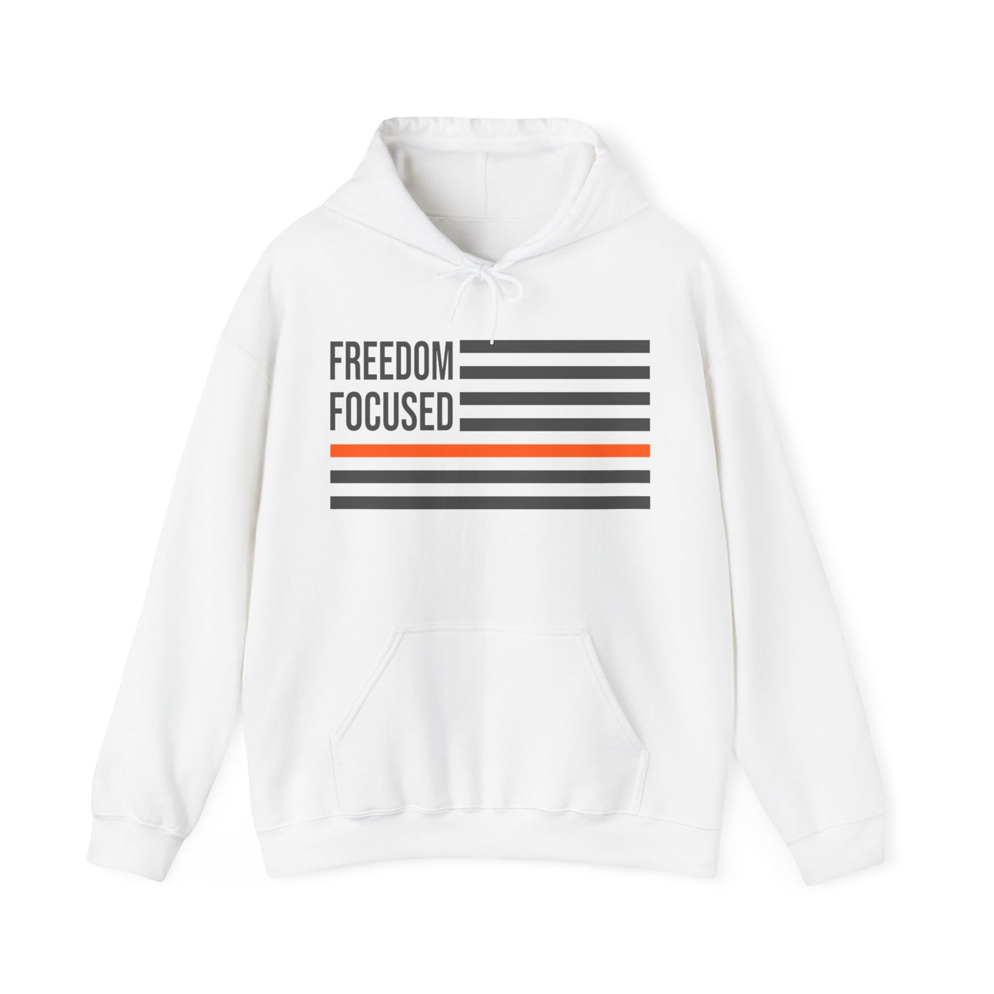 Freedom Collection (Thin Orange Line) - Unisex Heavy Blend™ Hooded Sweatshirt
