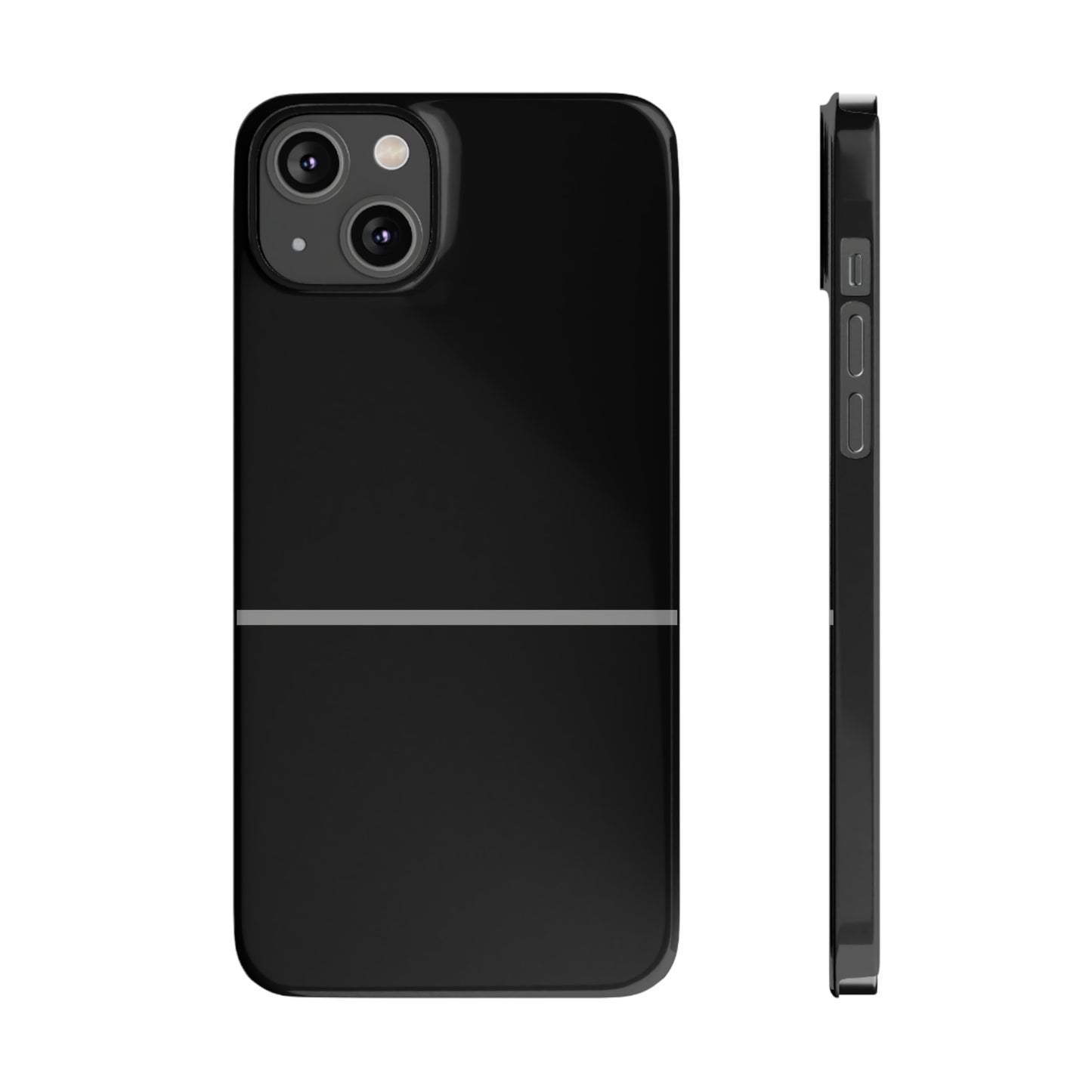 Thin Line Collection (Thin Silver Line) - iPhone Cases