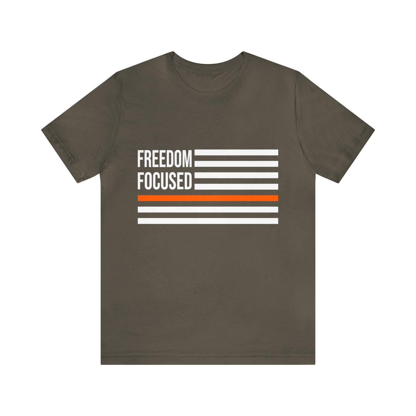 Freedom Collection (Thin Orange Line) - Unisex Fuser T-shirt