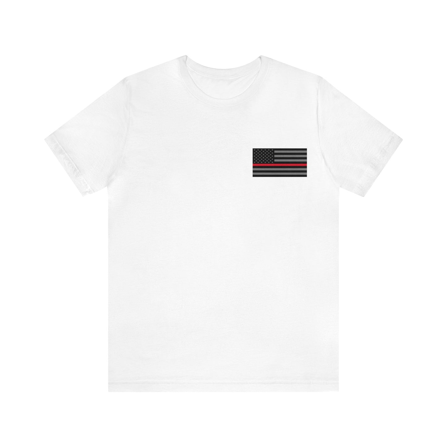 Never Forget Collection (Thin Red Line) - Unisex Fuser T-shirt