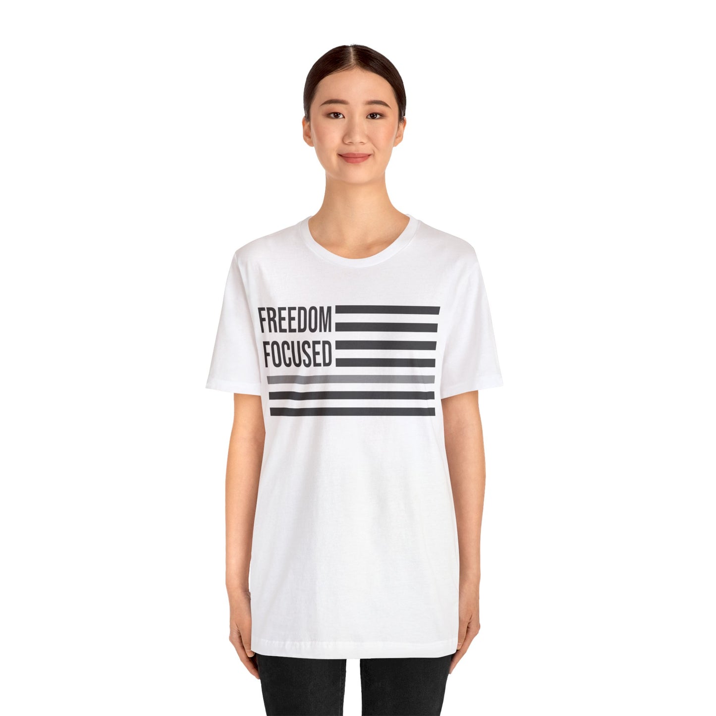 Freedom Collection (Thin Silver Line) - Unisex Jersey Short Sleeve