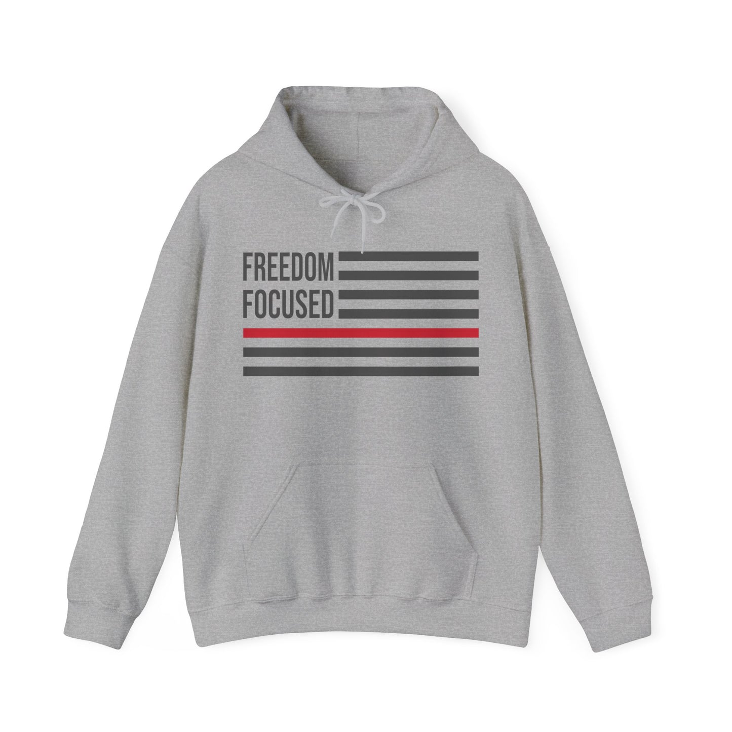 Freedom Collection (Thin Red Line) - Unisex Heavy Blend™ Hooded Sweatshirt