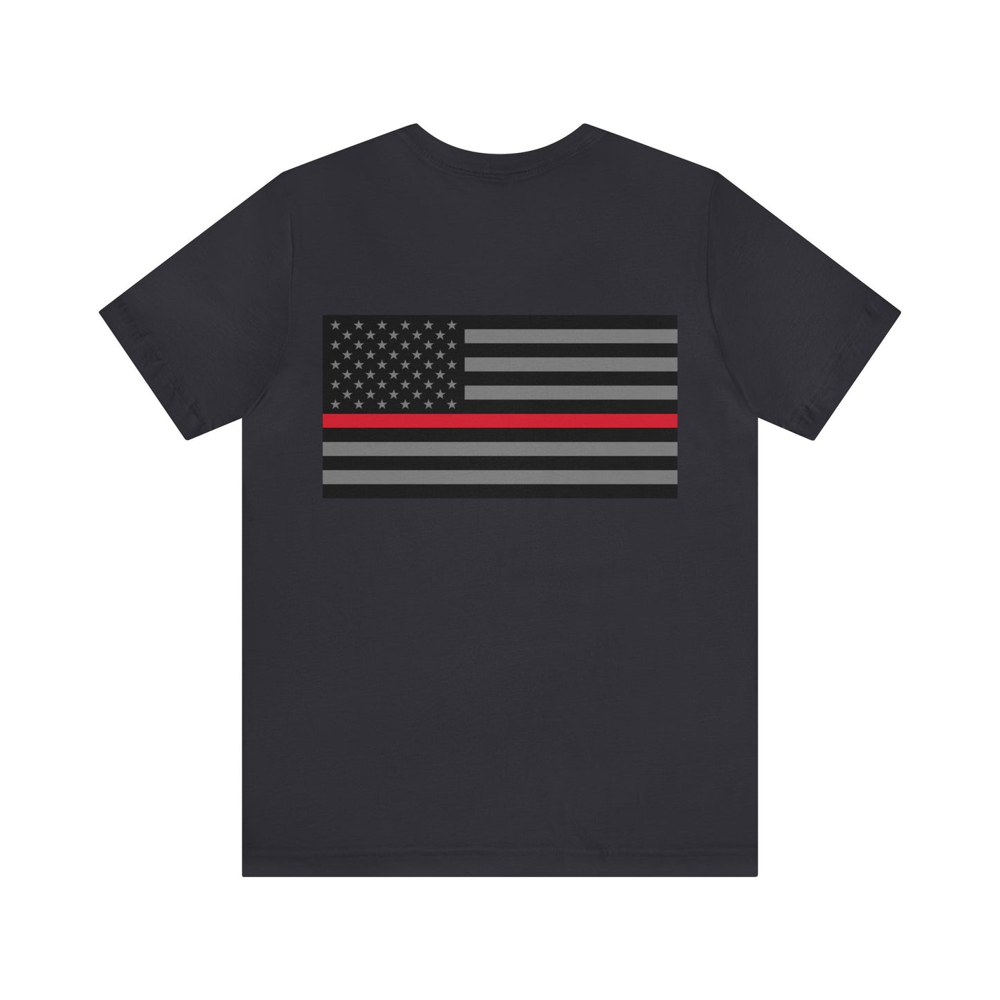 Never Forget Collection (Thin Red Line) - Unisex Fuser T-shirt