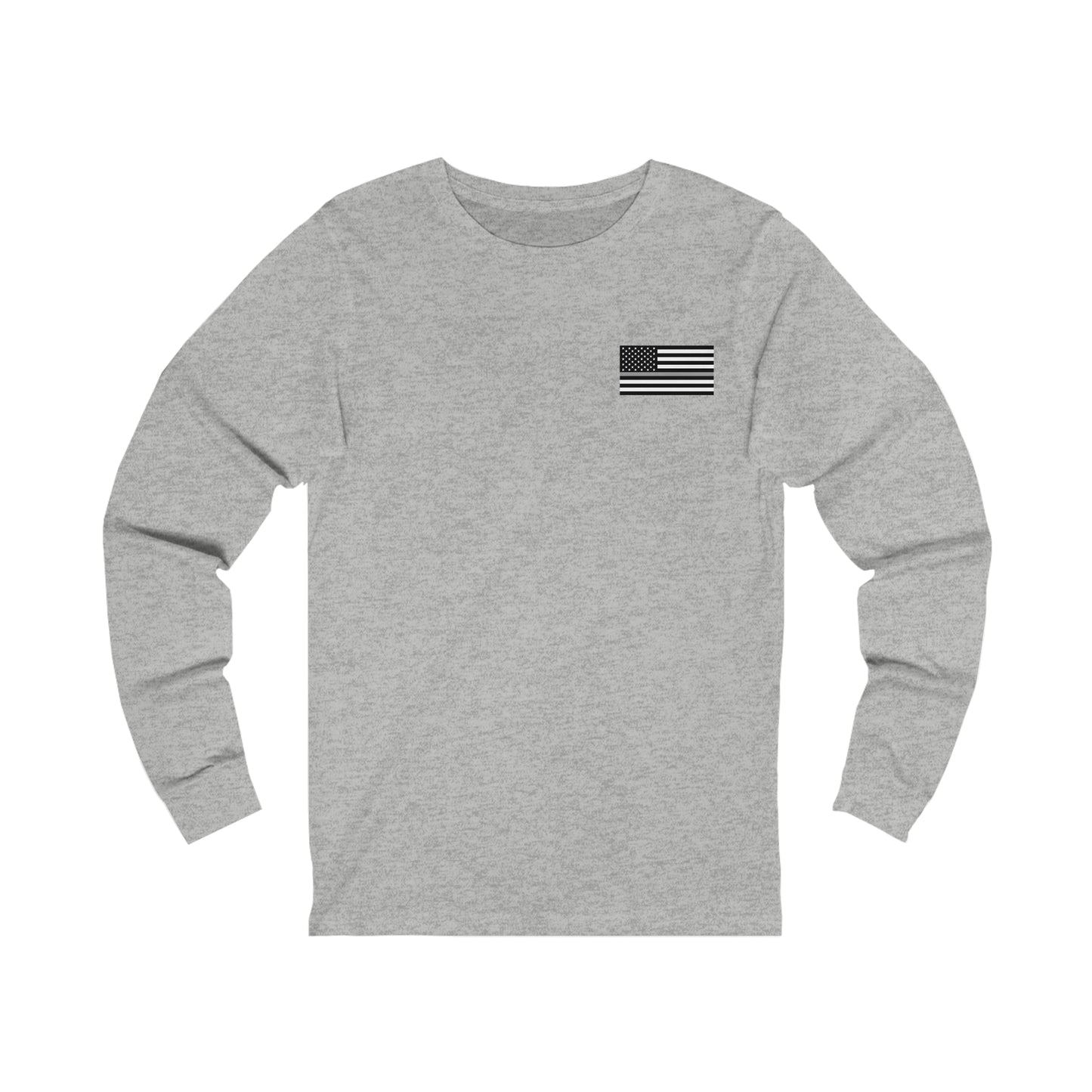Freedom Collection (Thin Silver Line) - Unisex Jersey Long Sleeve Tee