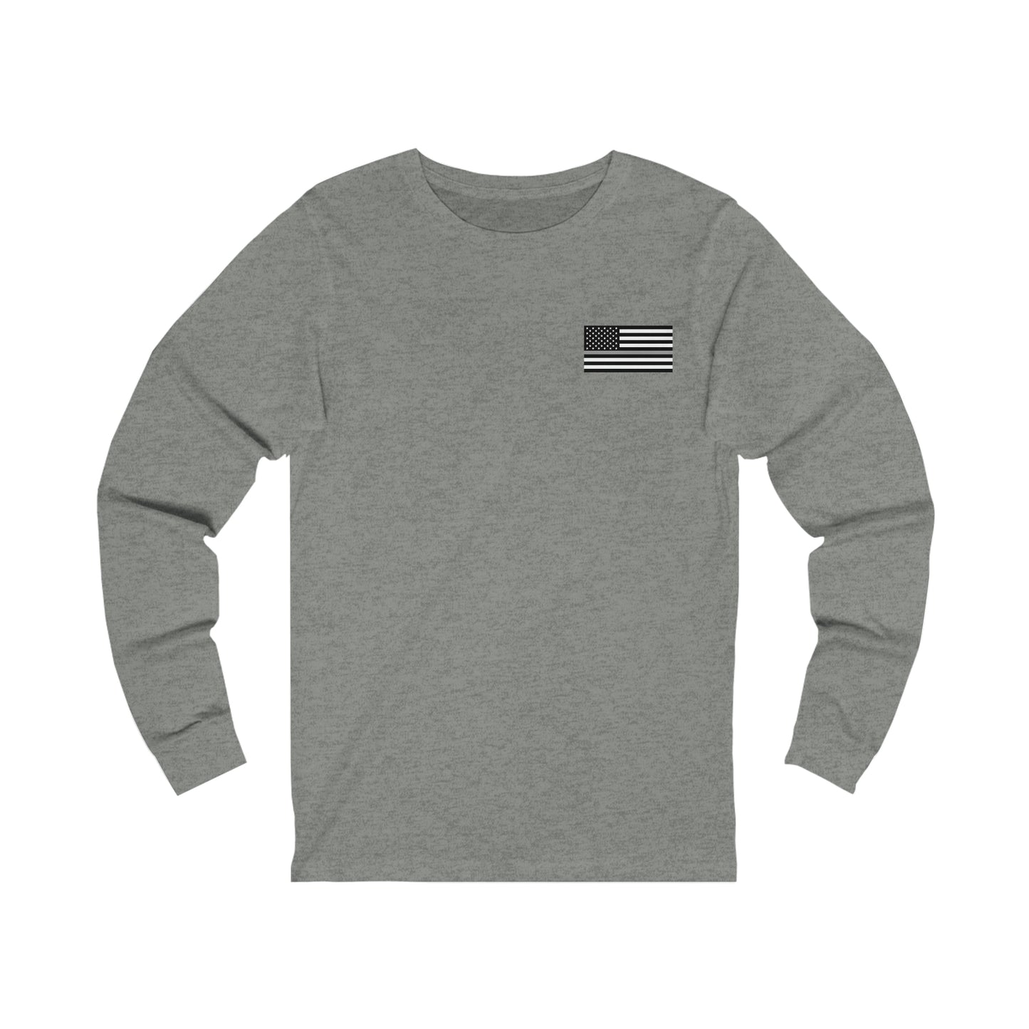 Freedom Collection (Thin Silver Line) - Unisex Jersey Long Sleeve Tee