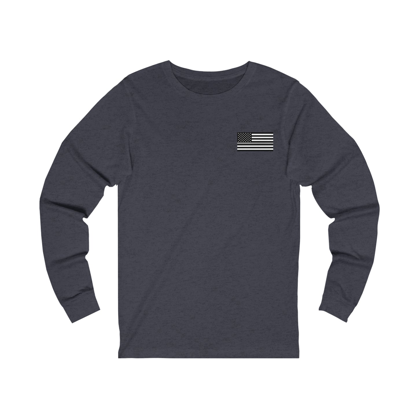Freedom Collection (Thin Silver Line) - Unisex Jersey Long Sleeve Tee