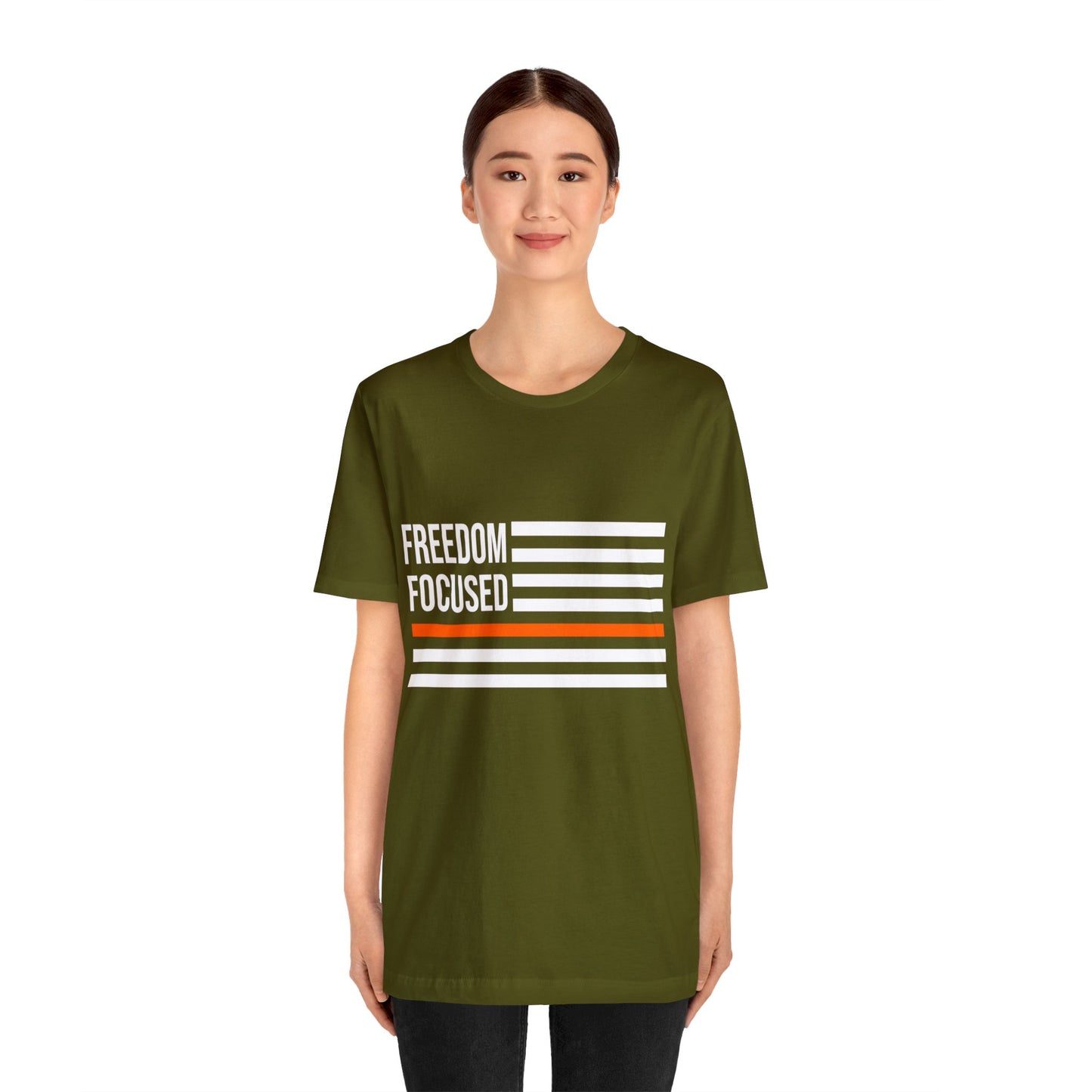 Freedom Collection (Thin Orange Line) - Unisex Fuser T-shirt