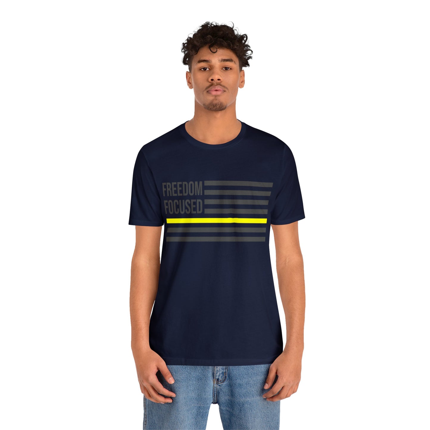 Freedom Collection (Thin Yellow Line) - Unisex Jersey Short Sleeve