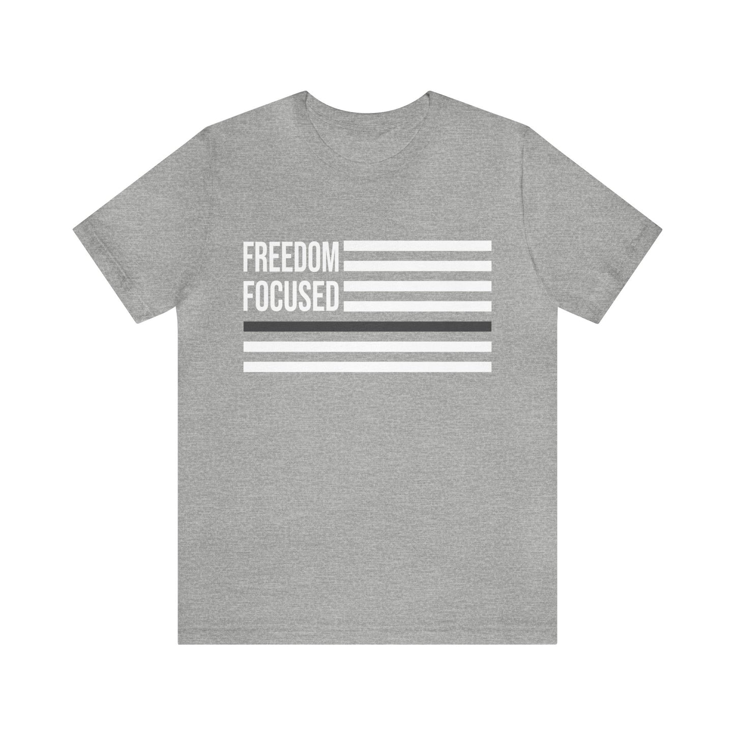 Freedom Collection (Thin Silver Line) - Unisex Fuser T-shirt
