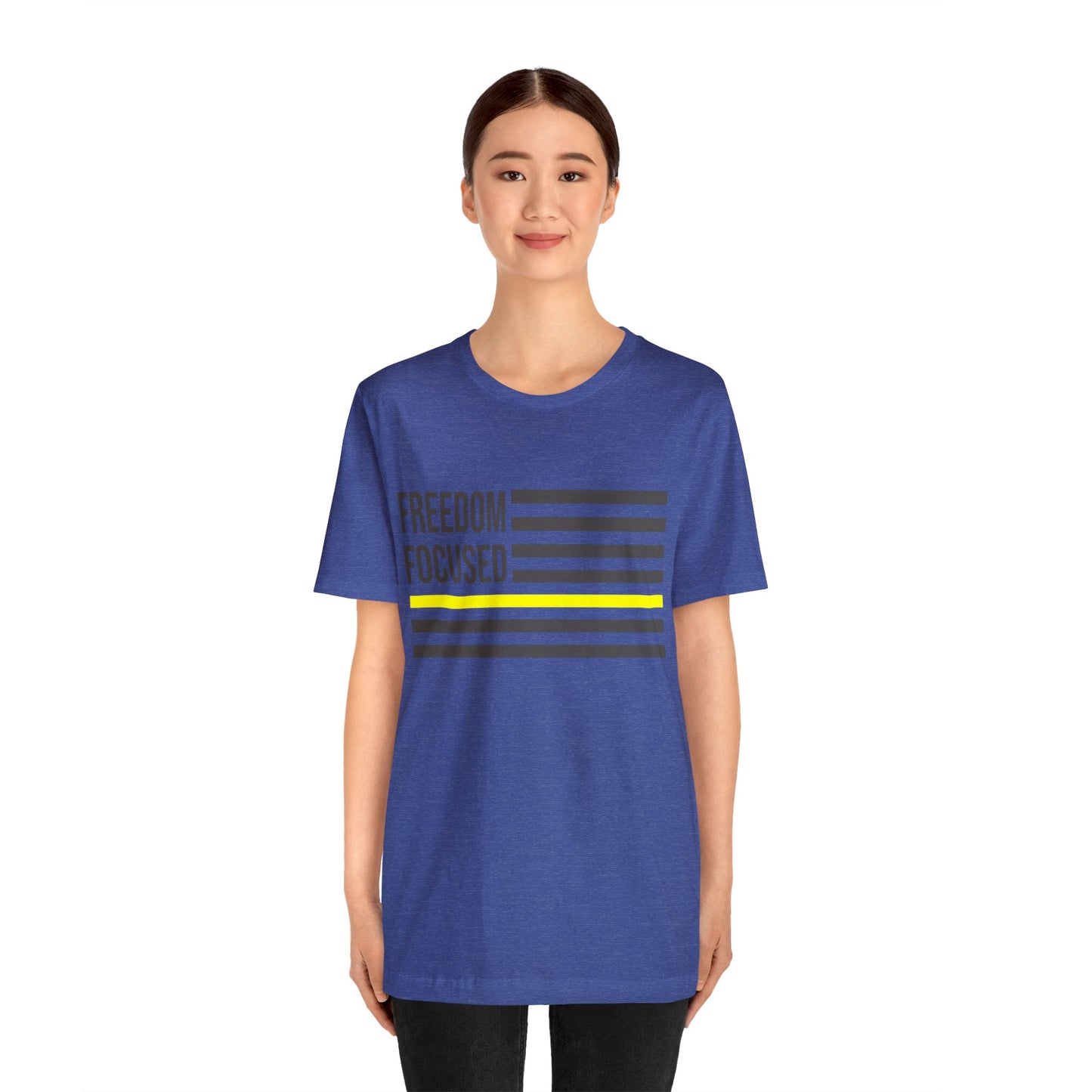 Freedom Collection (Thin Yellow Line) - Unisex Jersey Short Sleeve