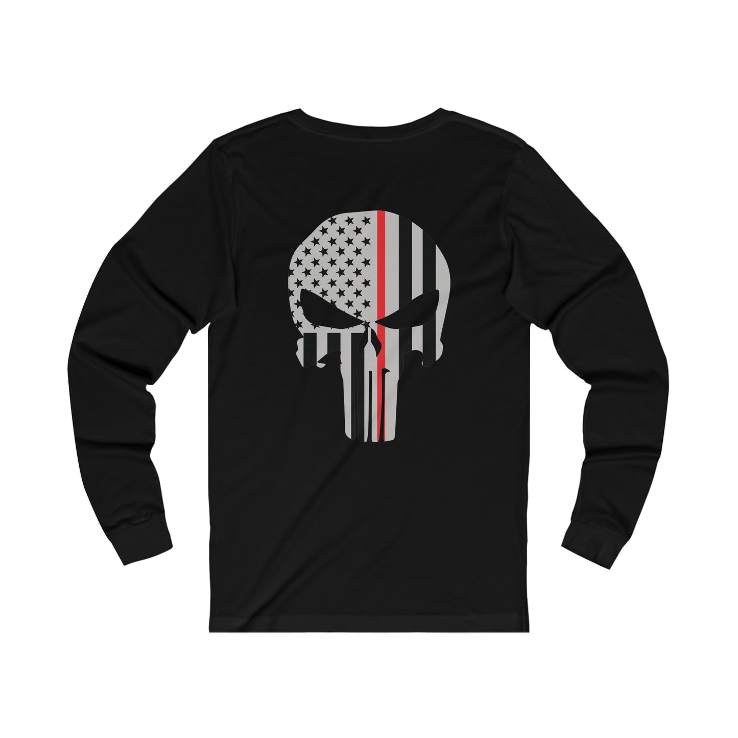 American Punisher Collection (Thin Red Line) - Unisex Jersey Long Sleeve Tee