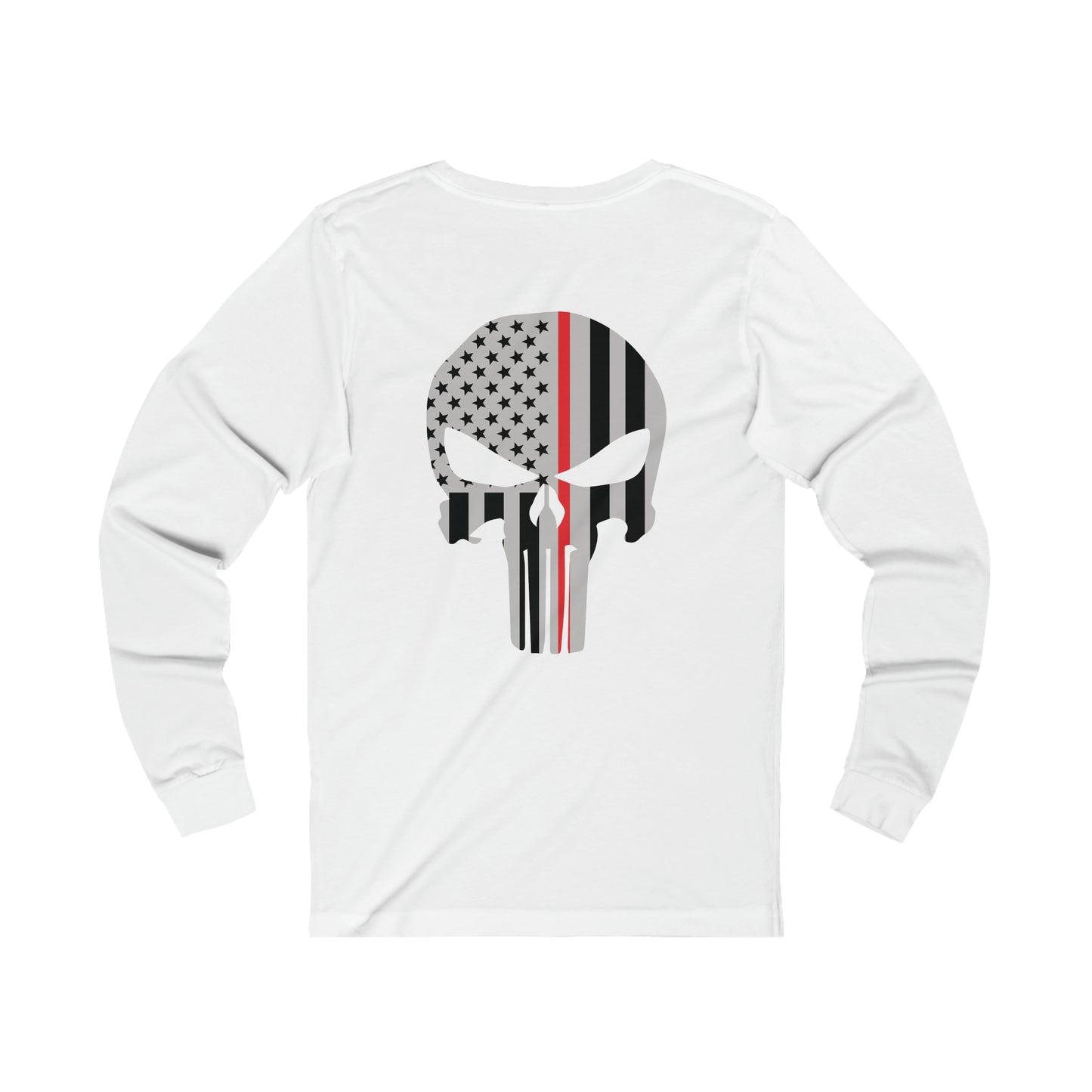 American Punisher Collection (Thin Red Line) - Unisex Jersey Long Sleeve Tee