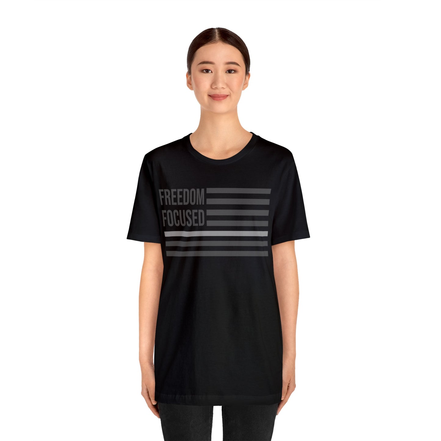 Freedom Collection (Thin Silver Line) - Unisex Jersey Short Sleeve