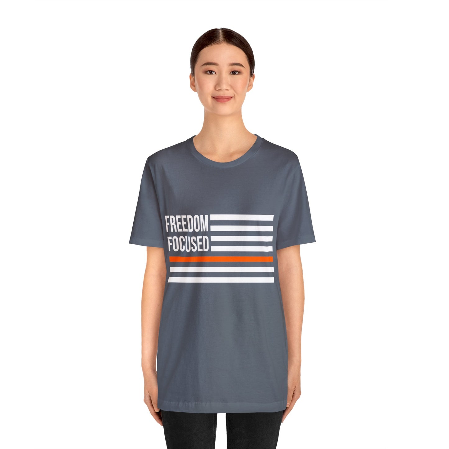 Freedom Collection (Thin Orange Line) - Unisex Fuser T-shirt