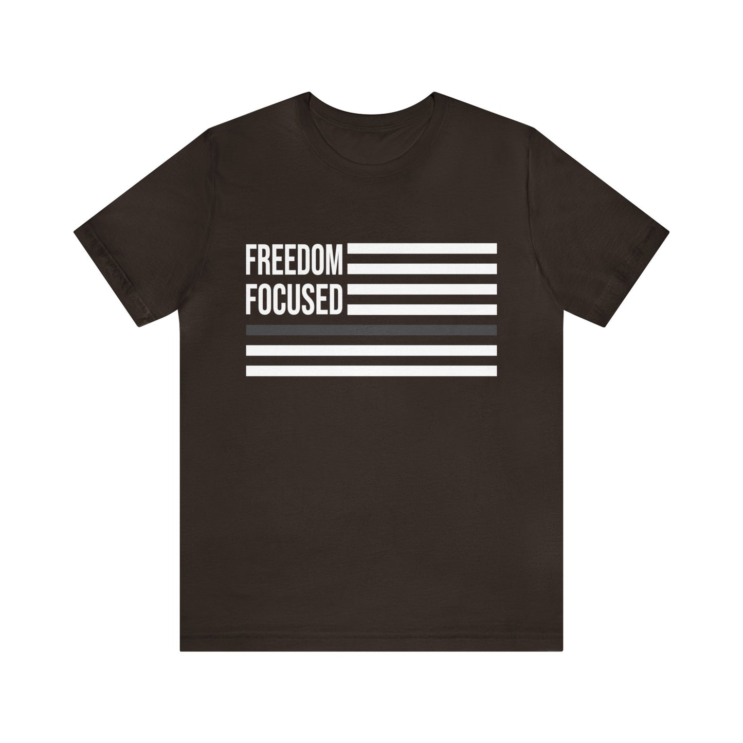 Freedom Collection (Thin Silver Line) - Unisex Fuser T-shirt