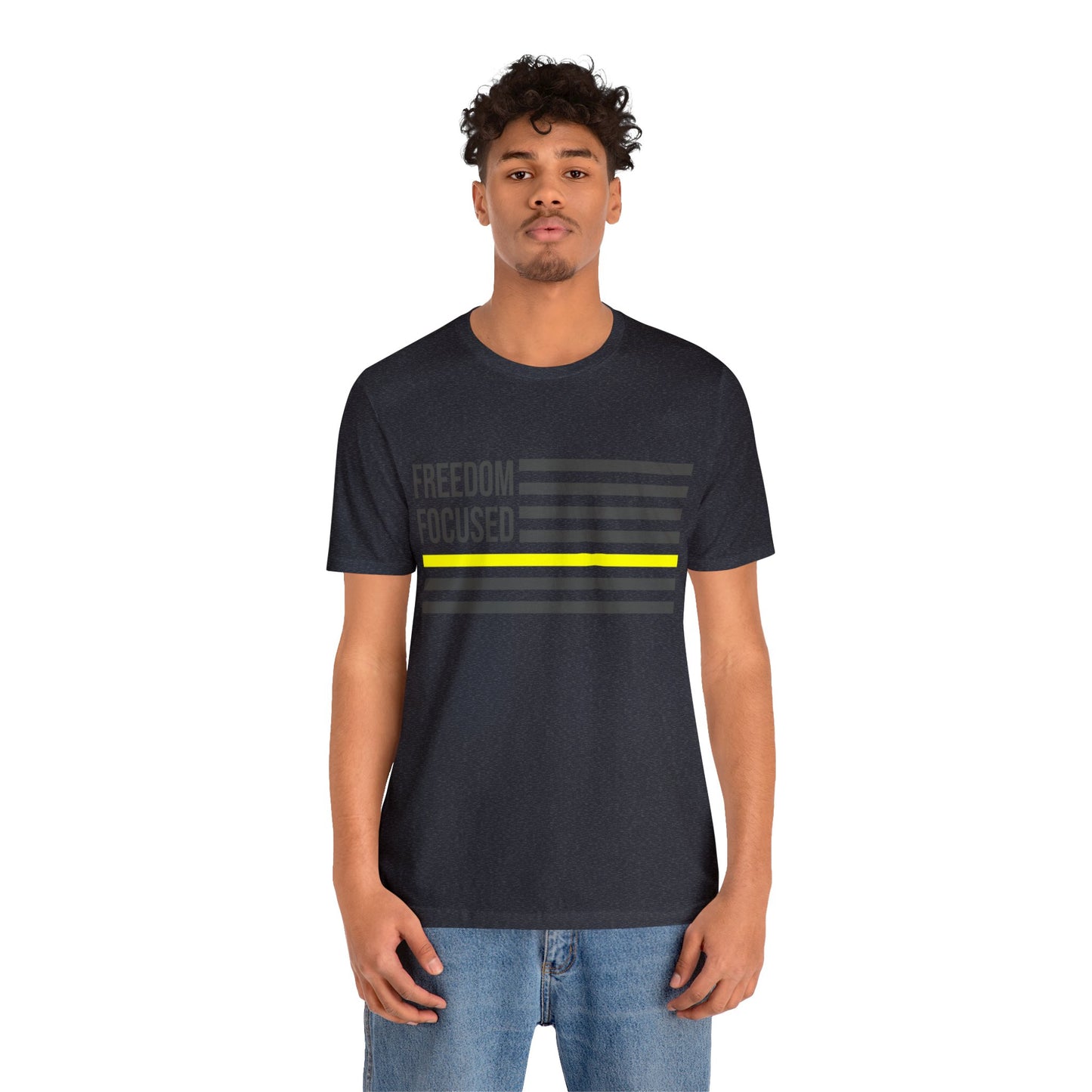Freedom Collection (Thin Yellow Line) - Unisex Jersey Short Sleeve