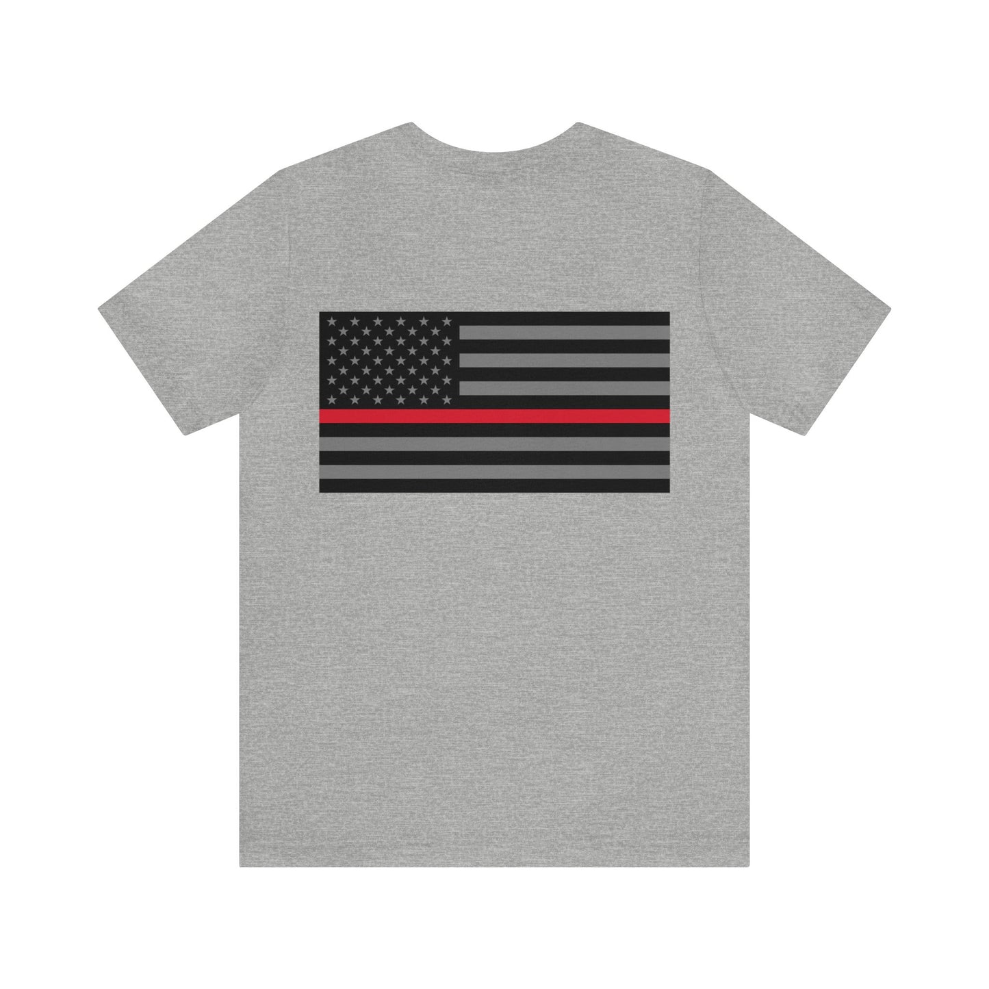 Never Forget Collection (Thin Red Line) - Unisex Fuser T-shirt