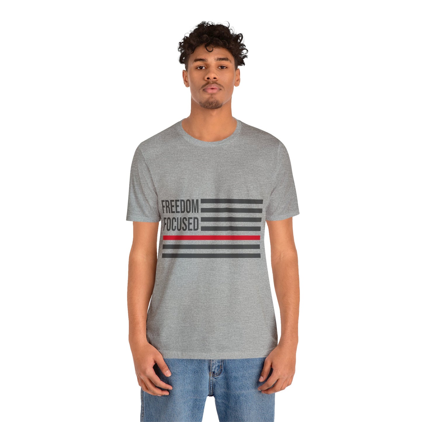 Freedom Collection (Thin Red Line) - Unisex Jersey Short Sleeve