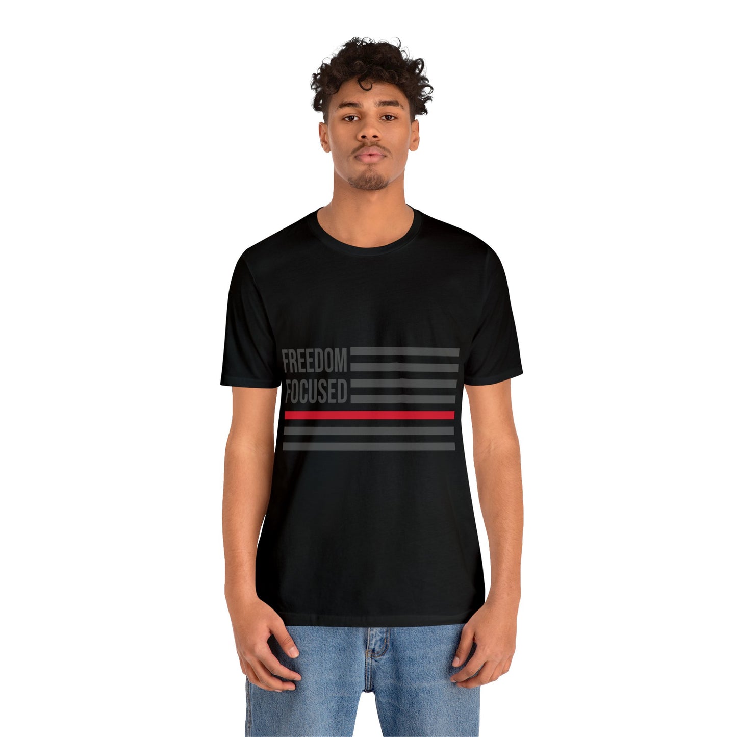 Freedom Collection (Thin Red Line) - Unisex Jersey Short Sleeve