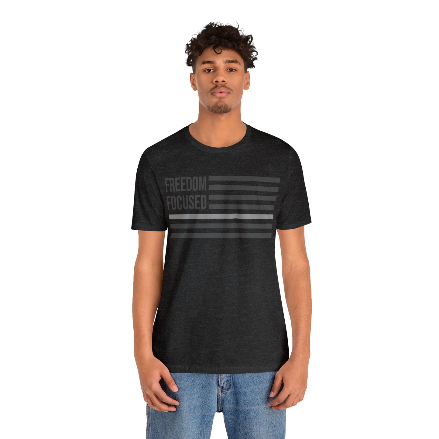 Freedom Collection (Thin Silver Line) - Unisex Jersey Short Sleeve