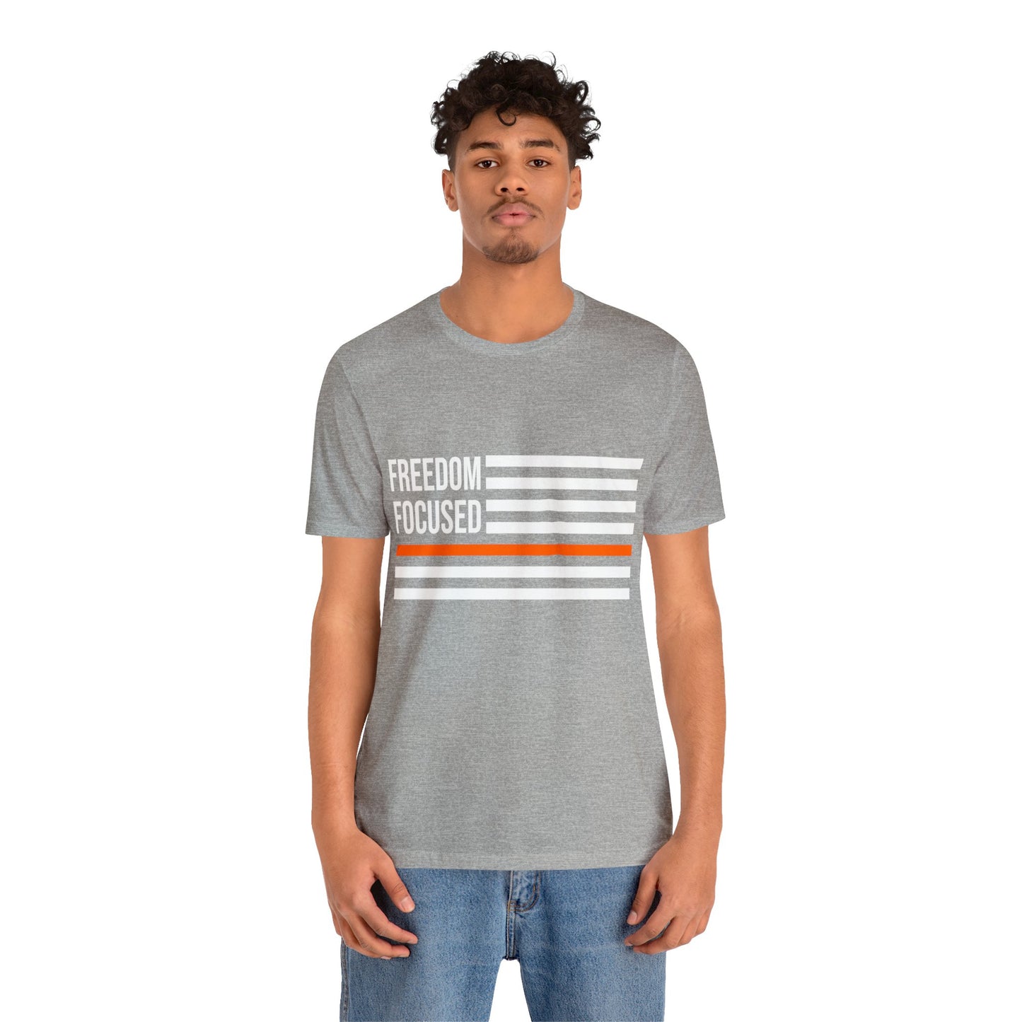Freedom Collection (Thin Orange Line) - Unisex Fuser T-shirt