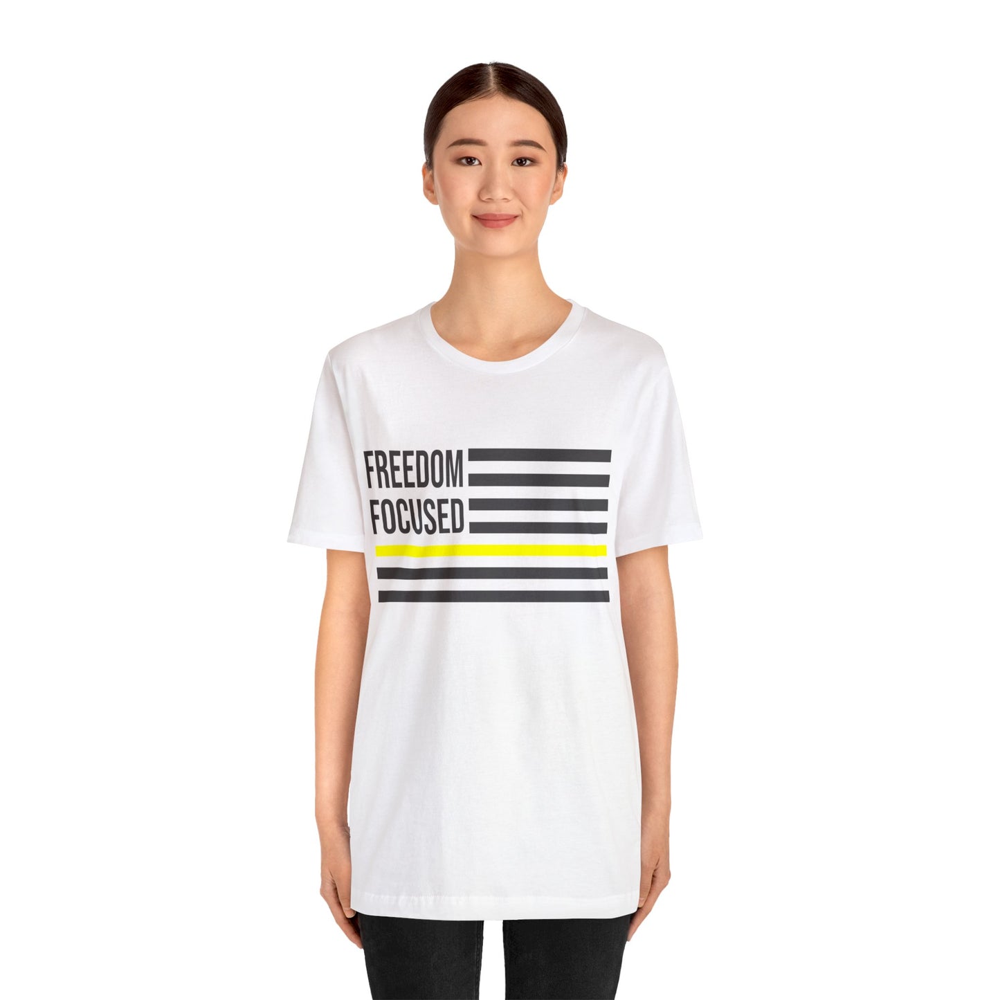 Freedom Collection (Thin Yellow Line) - Unisex Jersey Short Sleeve