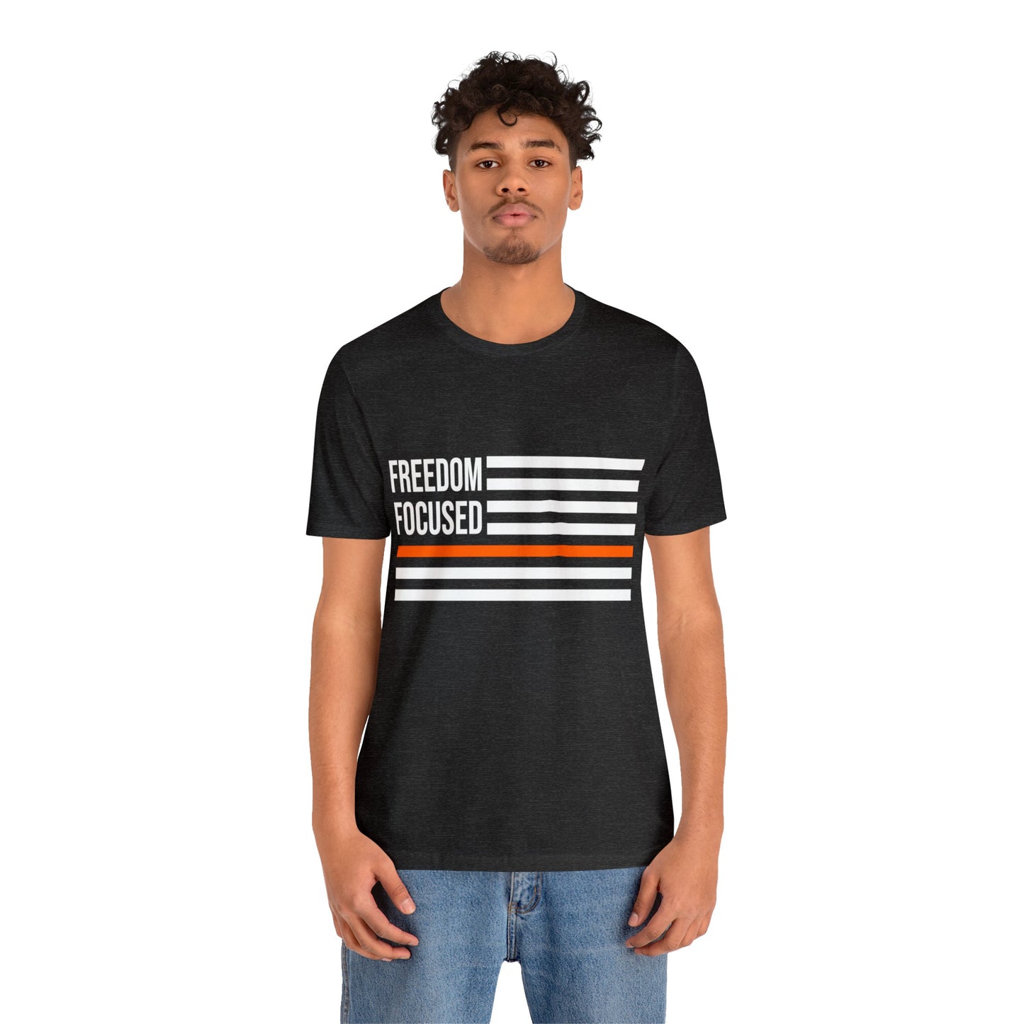 Freedom Collection (Thin Orange Line) - Unisex Fuser T-shirt