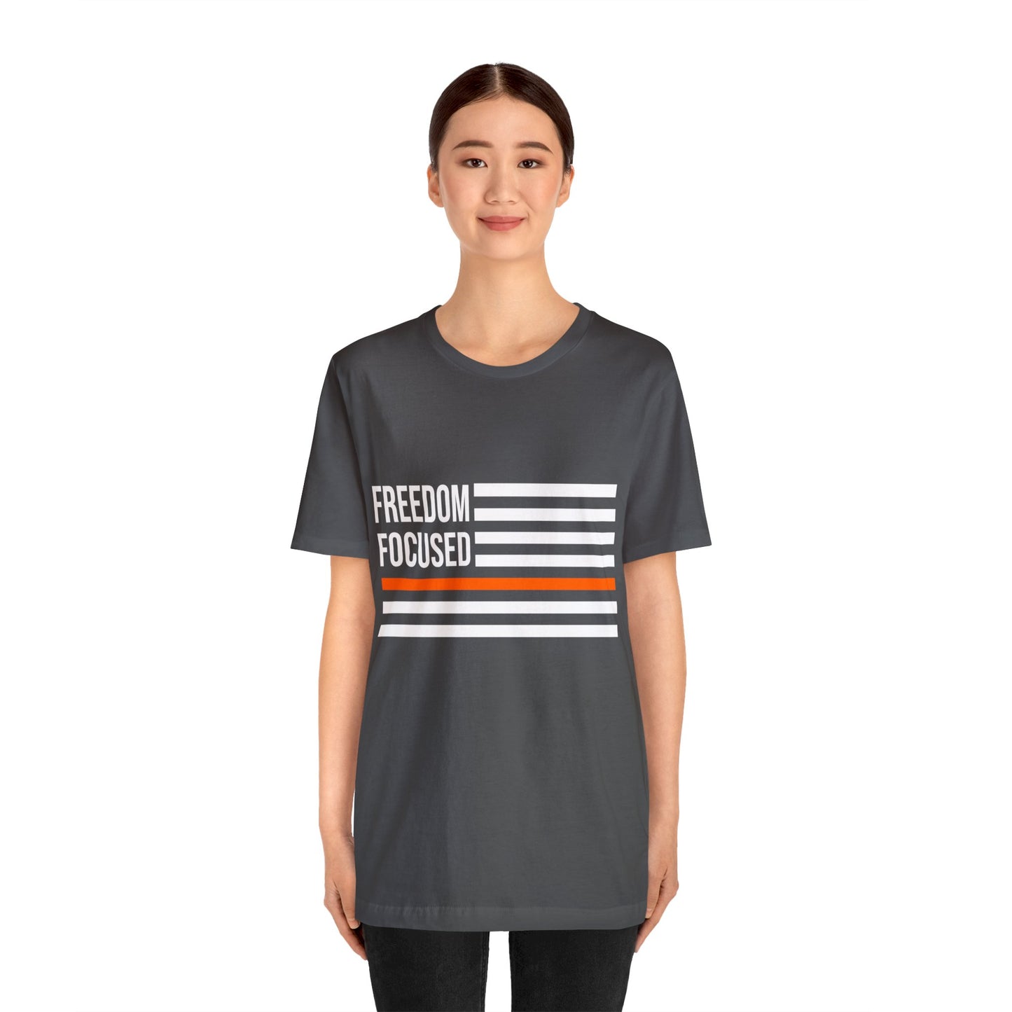 Freedom Collection (Thin Orange Line) - Unisex Fuser T-shirt