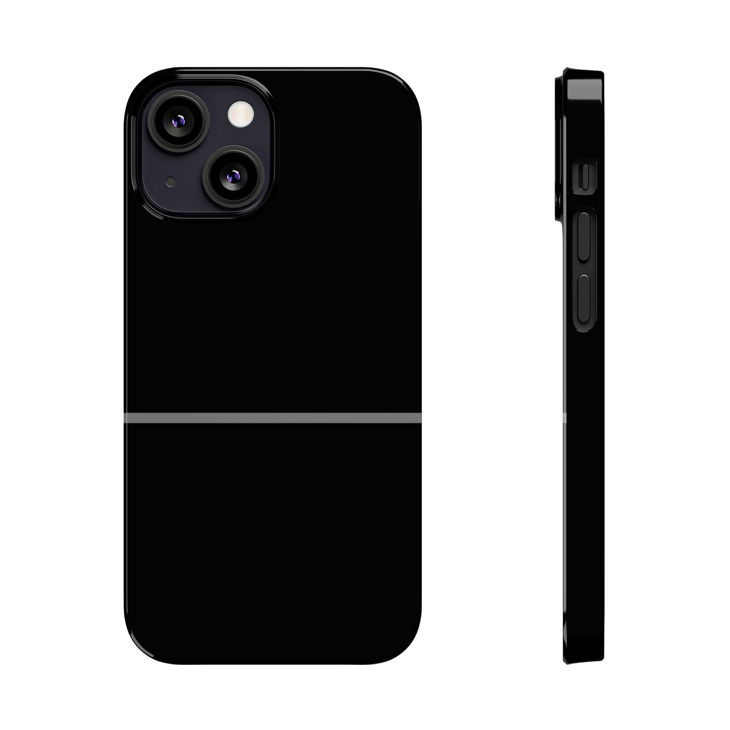 Thin Line Collection (Thin Silver Line) - iPhone Cases