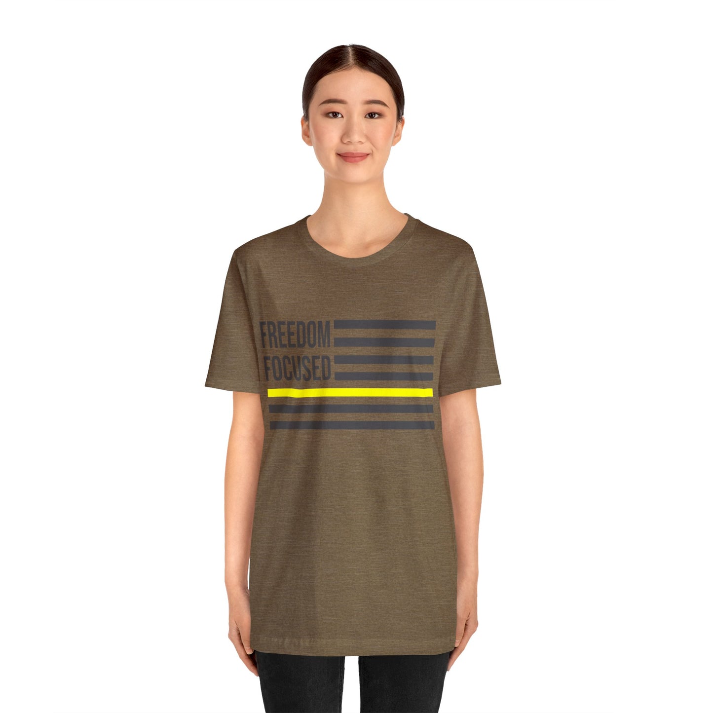Freedom Collection (Thin Yellow Line) - Unisex Jersey Short Sleeve