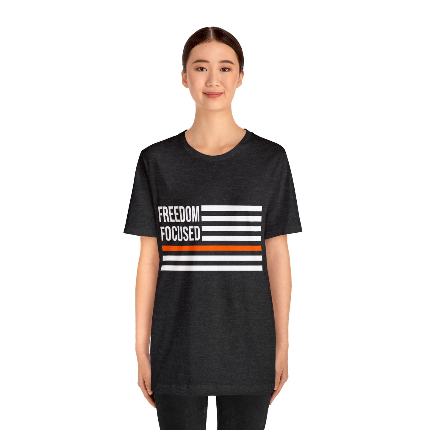 Freedom Collection (Thin Orange Line) - Unisex Fuser T-shirt